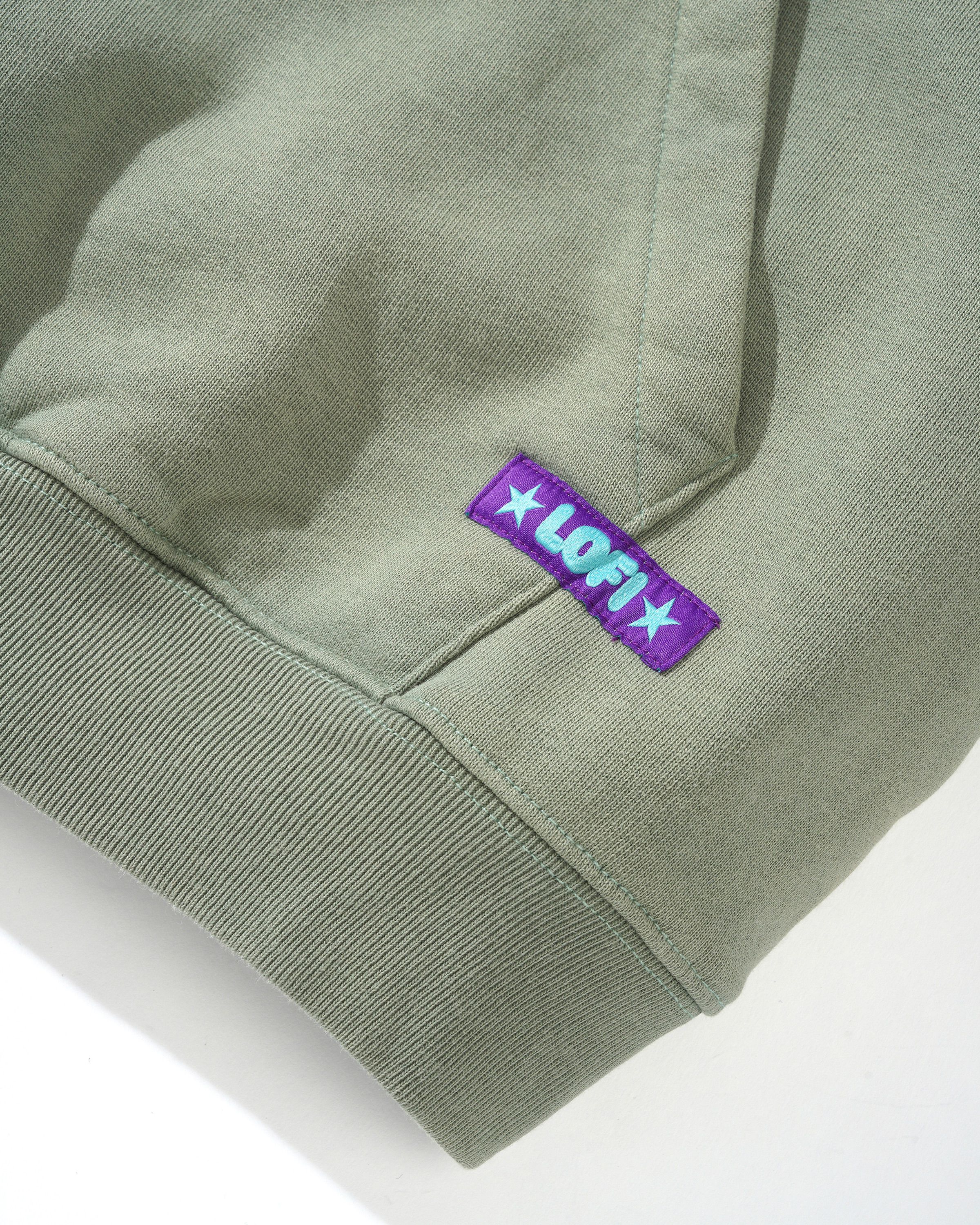 Shop Pullover Hood, Washed Dull Army - Image 2