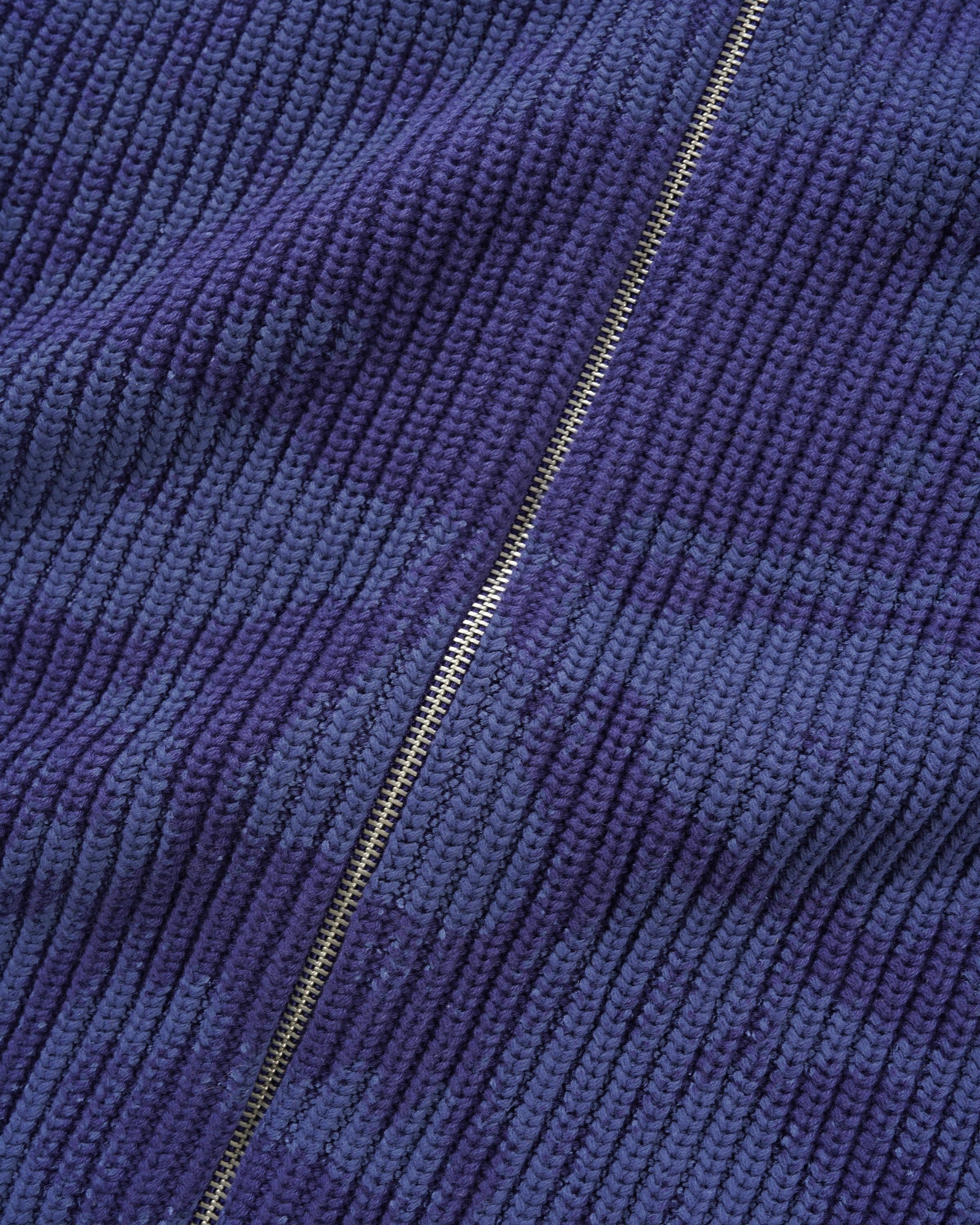 Shout Zip-Thru Knit Sweater, Dark Blue - Image 2