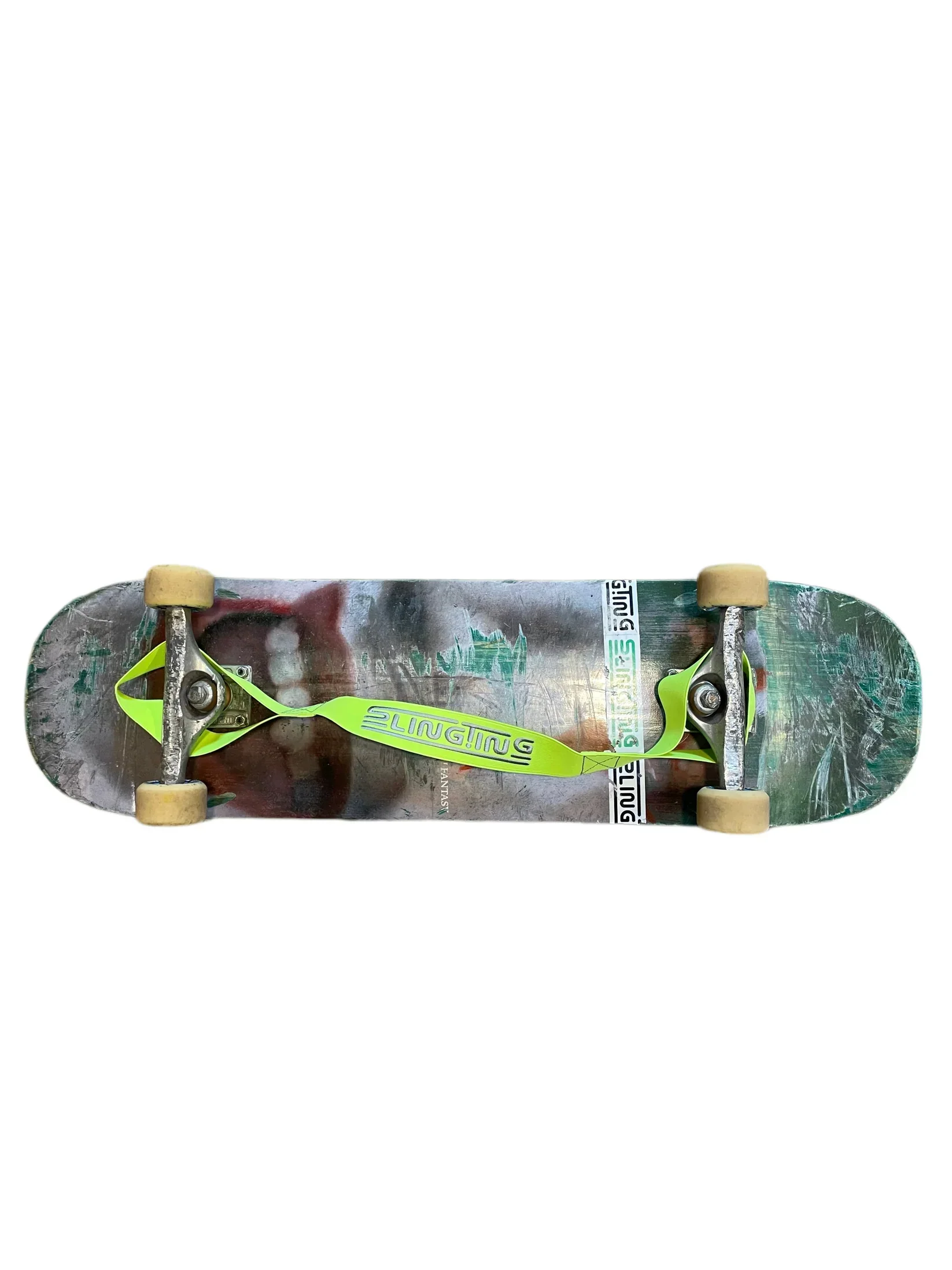 Skateboard Sling, Hi Vis Yellow / Grey - Image 3