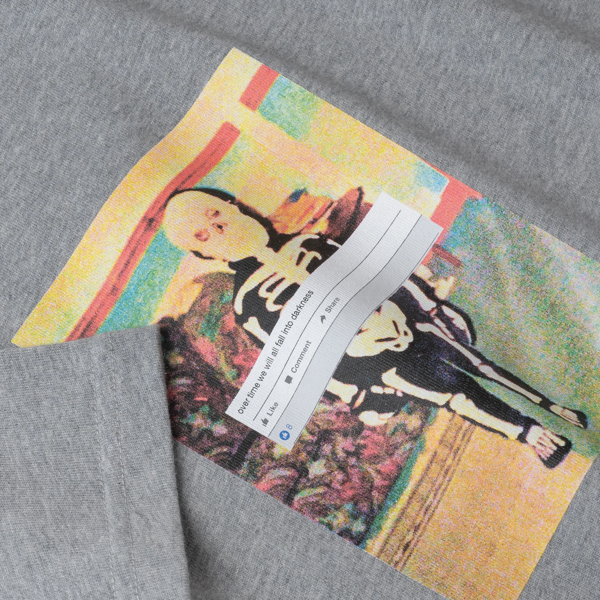 Skeleton Kid Tee, Heather Grey - Image 2