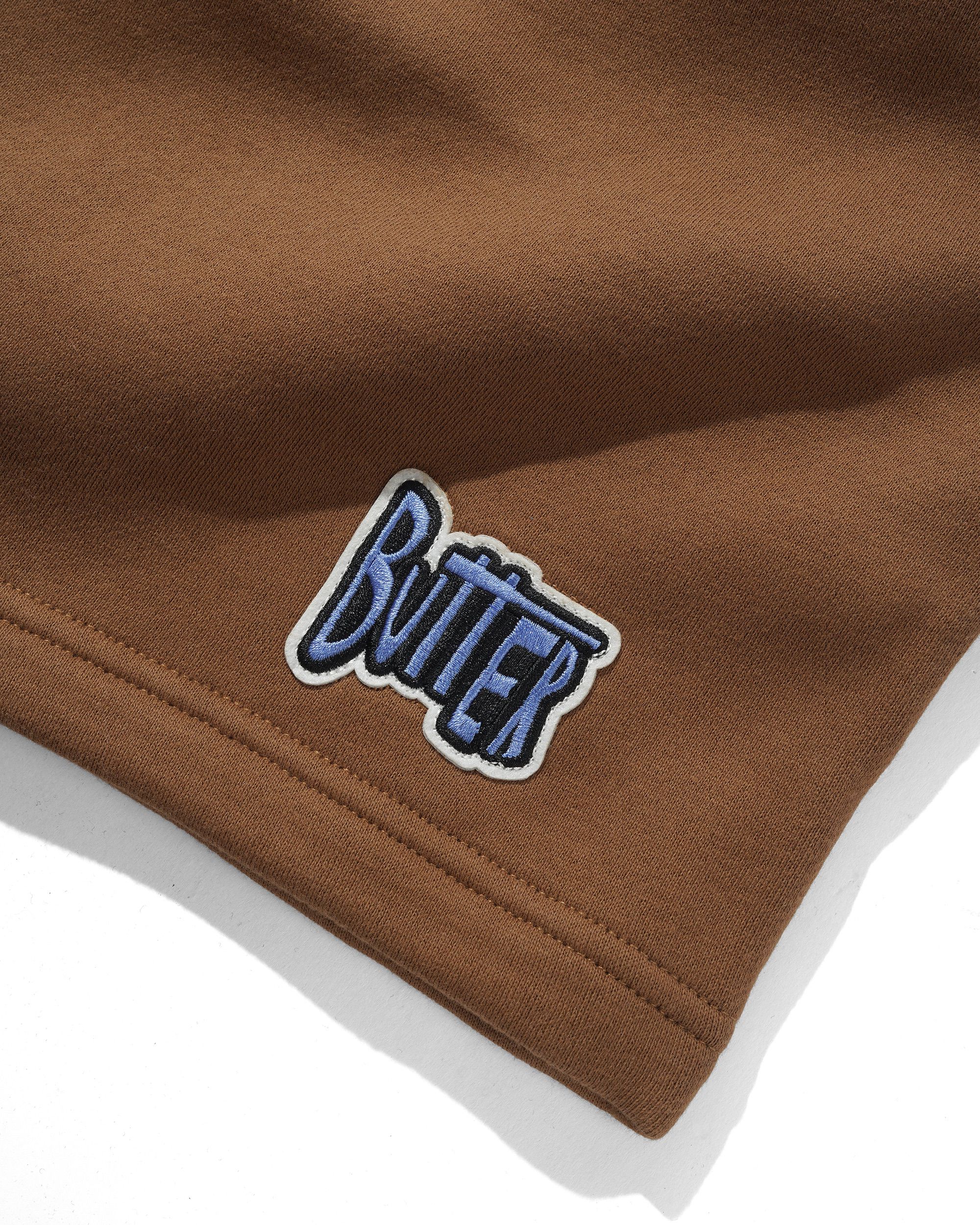 Sketch Fleece Shorts, Brown - Image 3