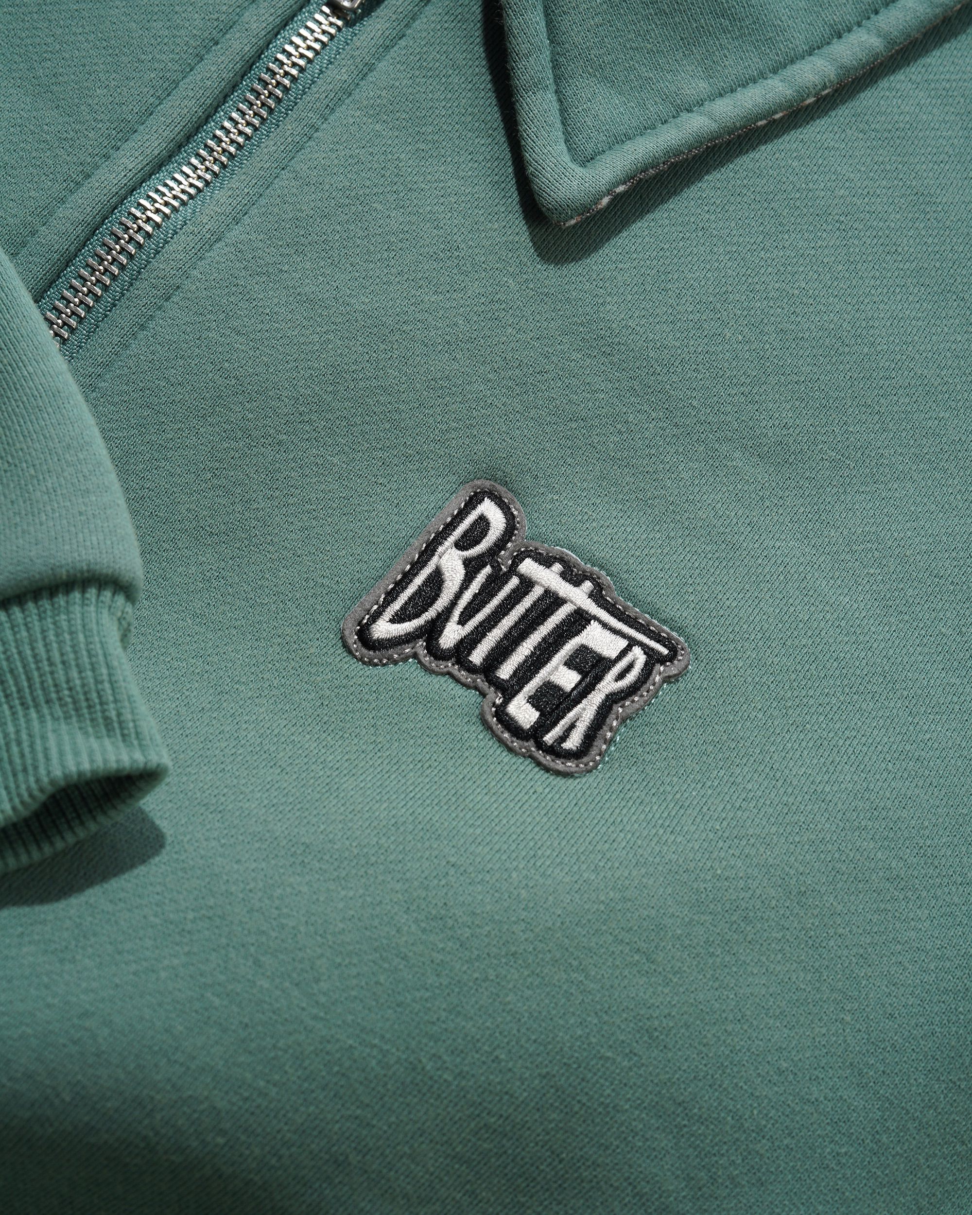 Sketch 1/4 Zip Sweater, Sage - Image 3