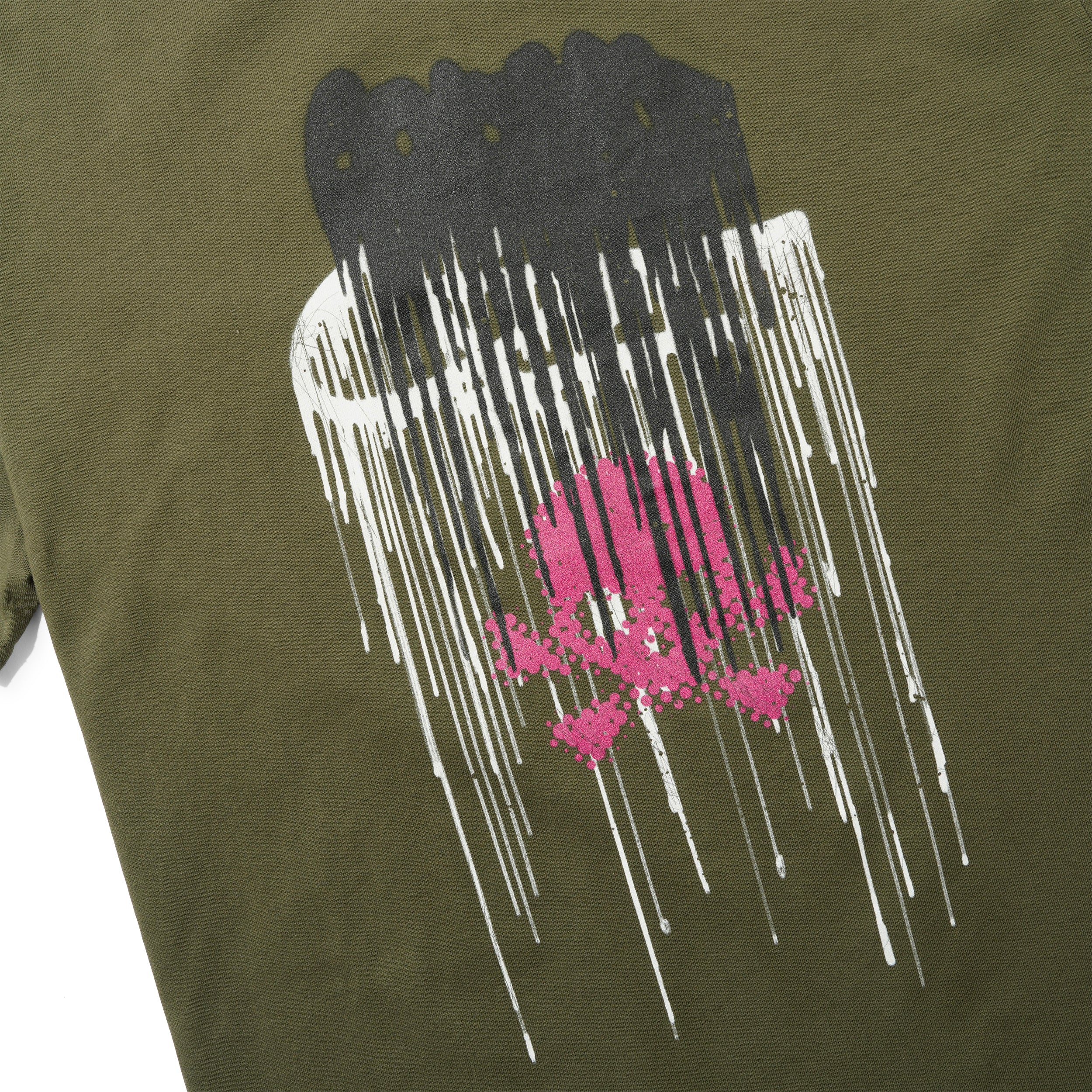 Skull Graff Tee, Army green - Image 2