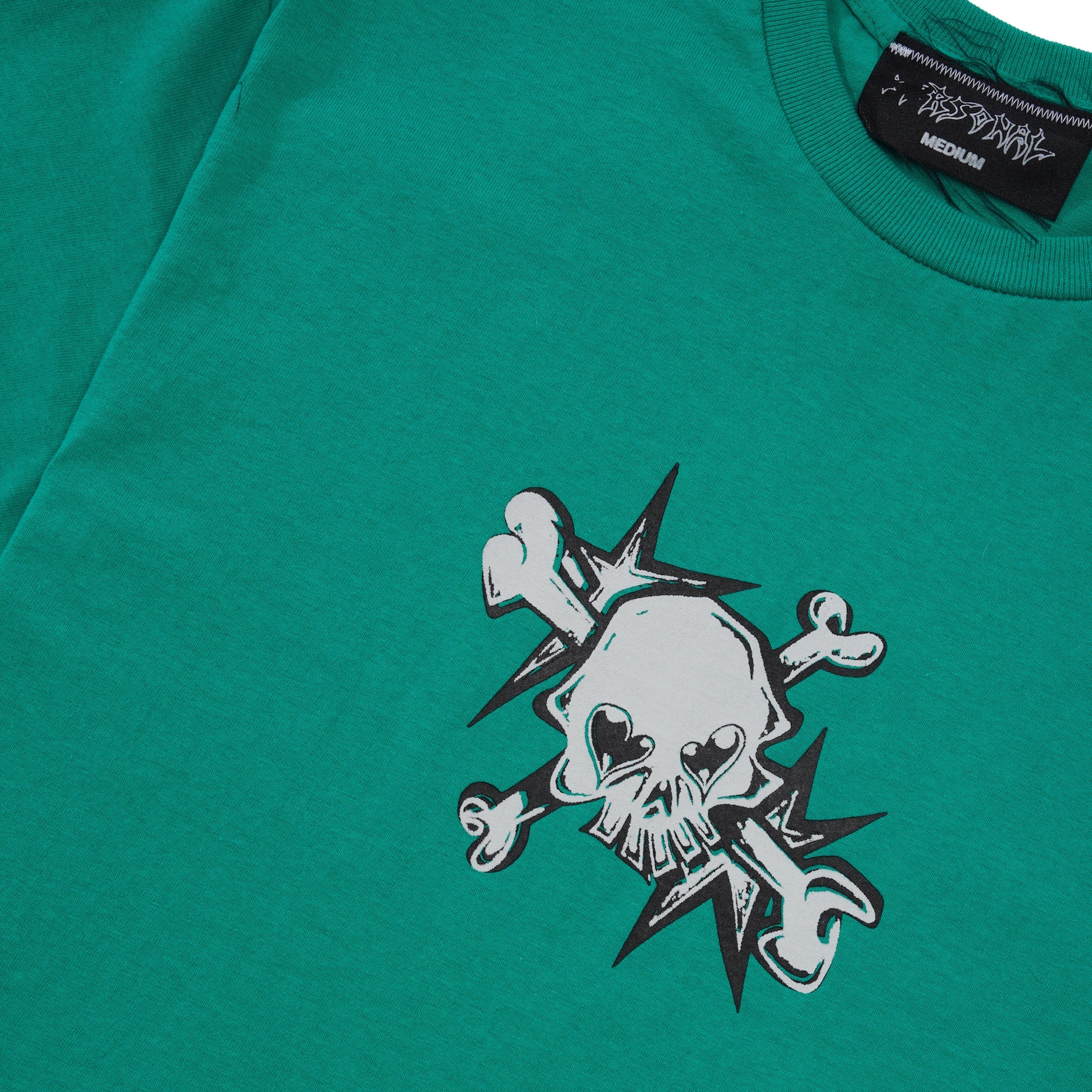 Skull Tee, Green - Image 2