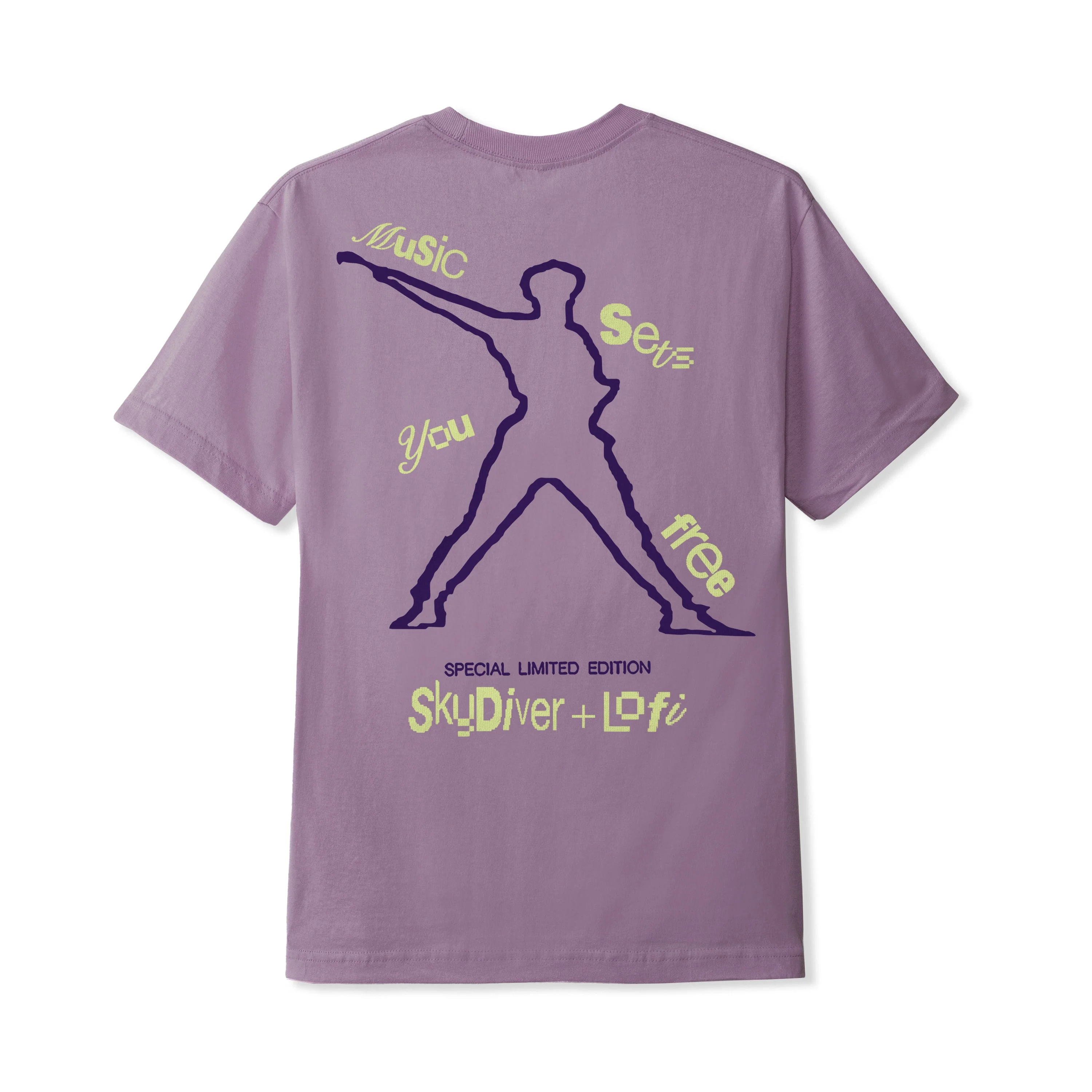 Skydiver Tee, Washed Berry - Image 2