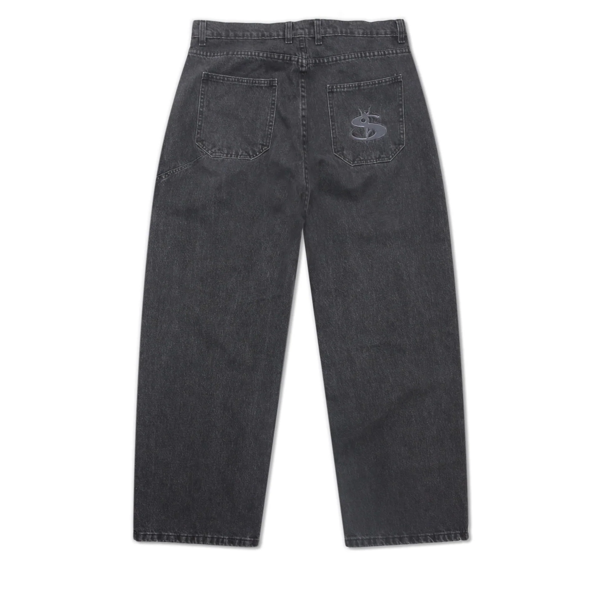 Slub Stain Phantasy Denim Jean, Black - Image 3