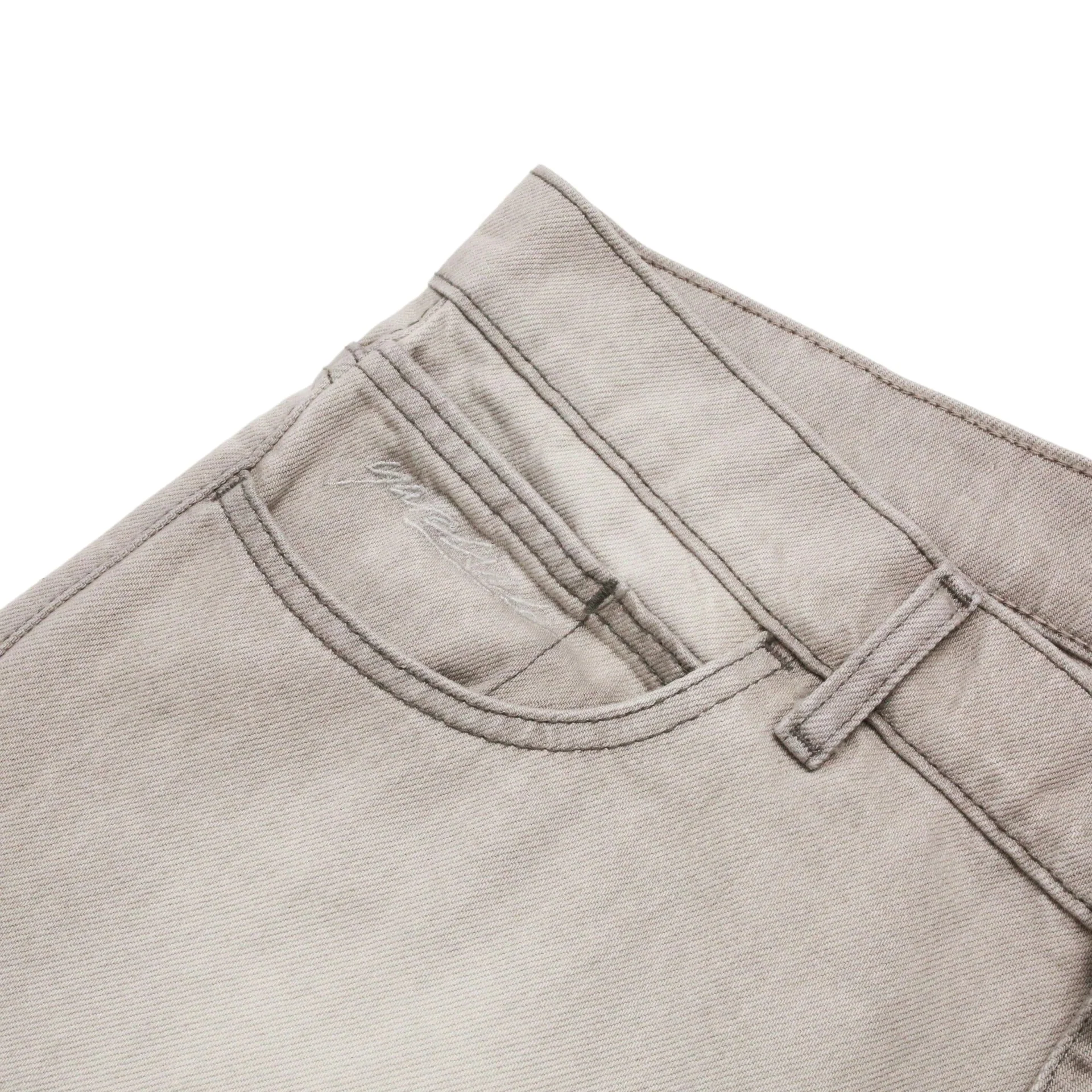 Slub stain Phantasy Denim Jean, Silver - Image 2
