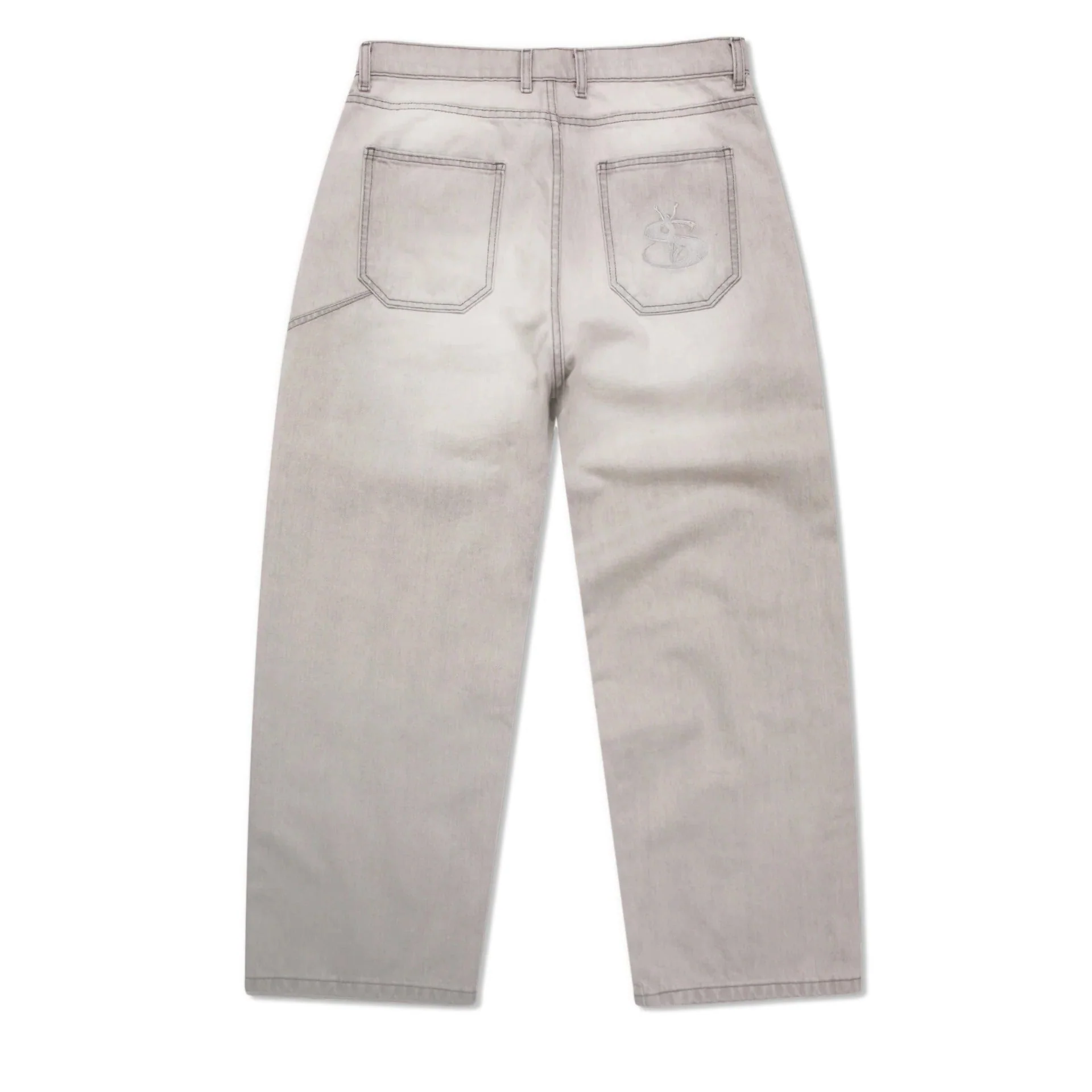 Slub stain Phantasy Denim Jean, Silver - Image 3