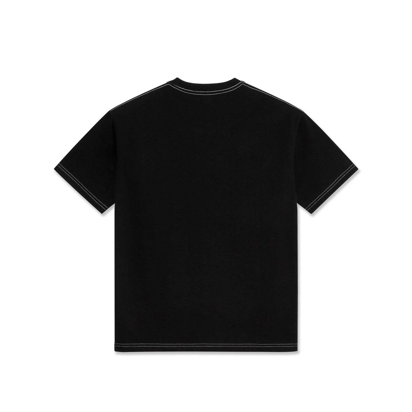 Small Atlas Contrast Stitch Tee, Black - Image 2