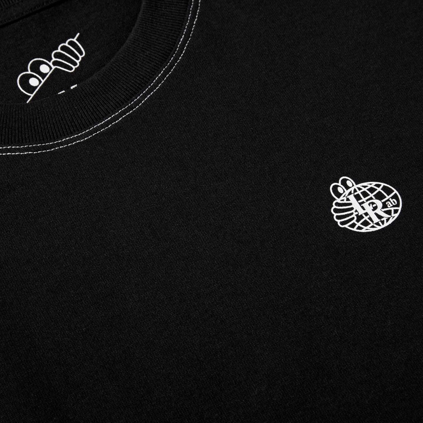 Small Atlas Contrast Stitch Tee, Black - Image 3