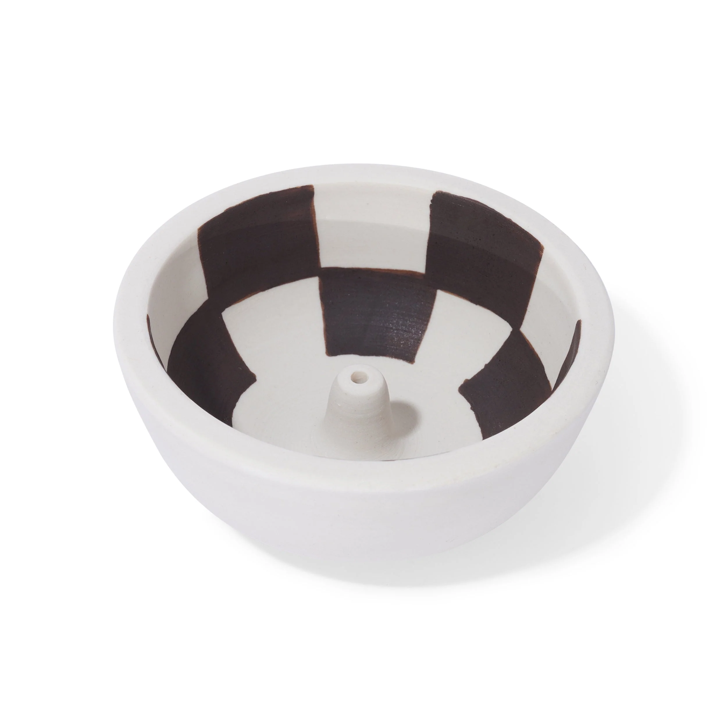 Small Incense Bowl Checker Inside - Image 2