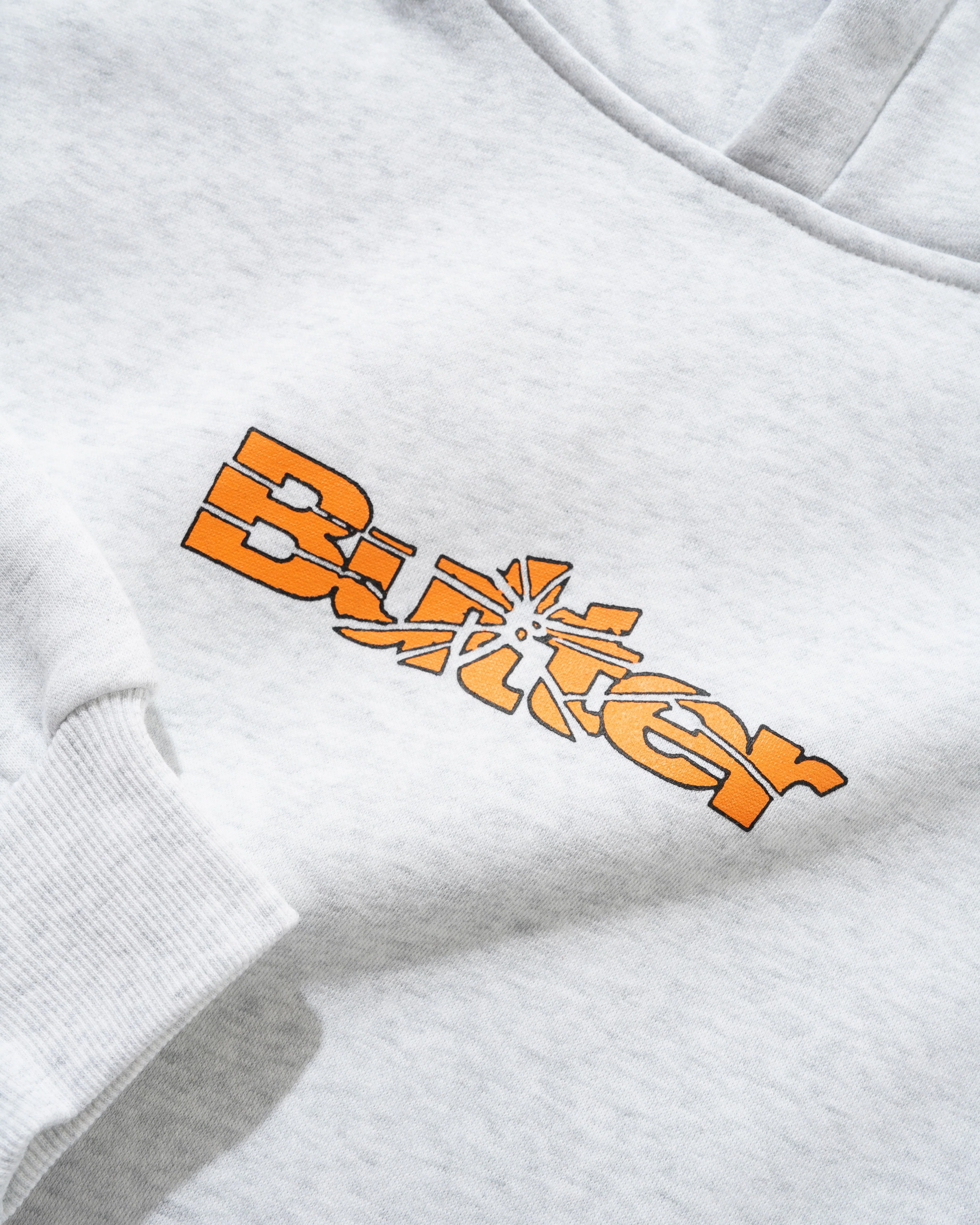 Smashed Logo Pullover Hood, Ash - Image 2