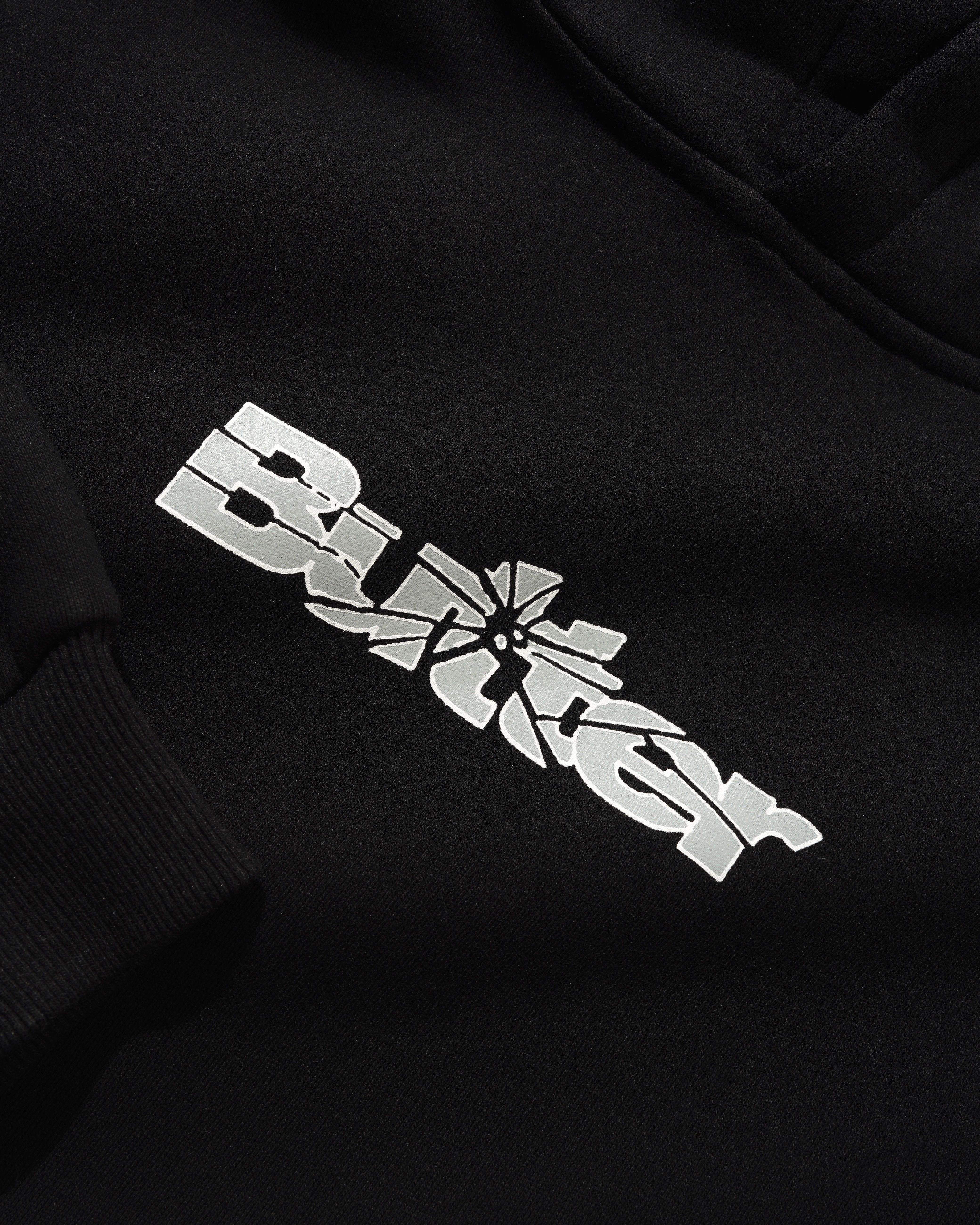 Smashed Logo Pullover Hood, Black - Image 2