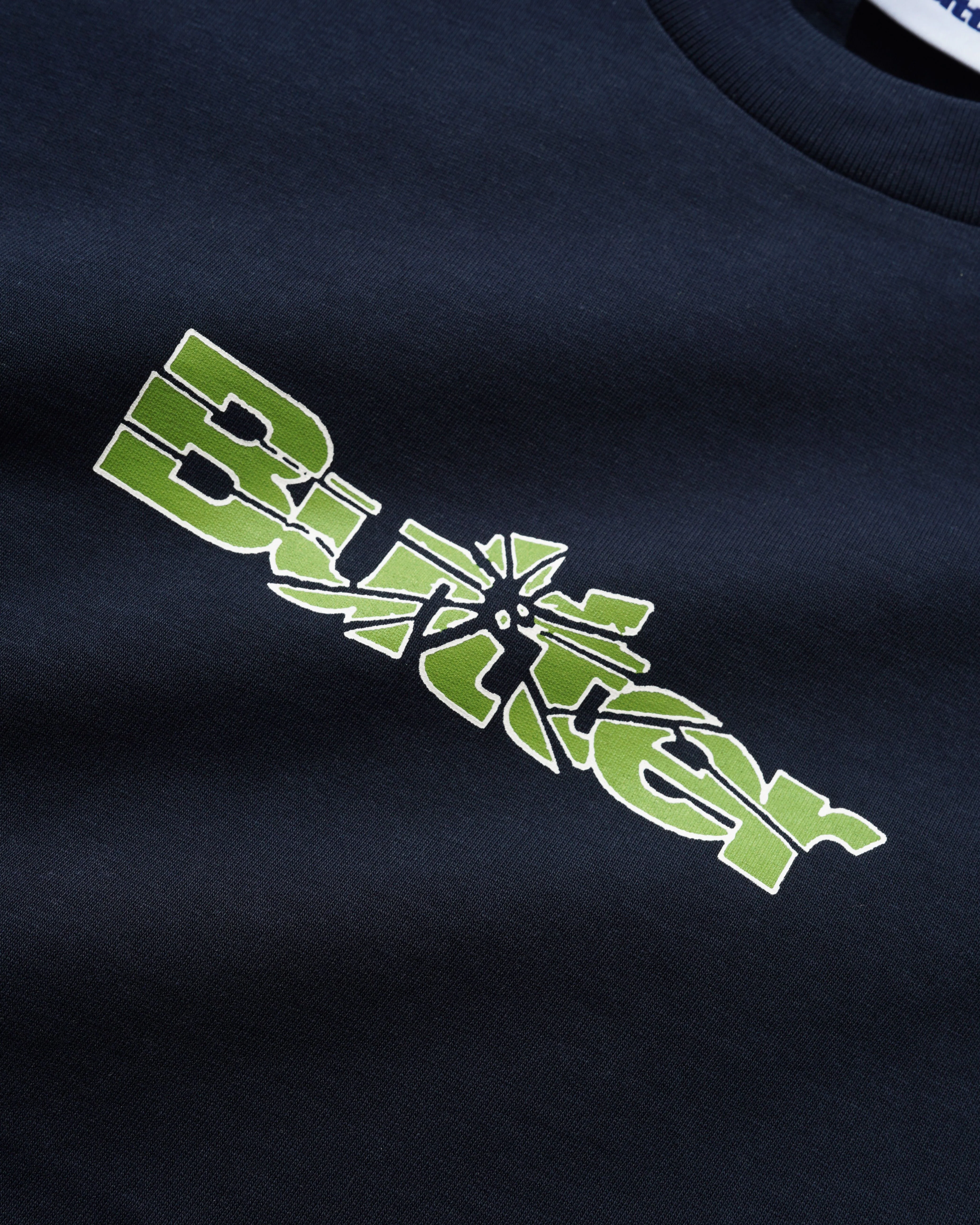 Smashed Logo Tee, Navy - Image 2