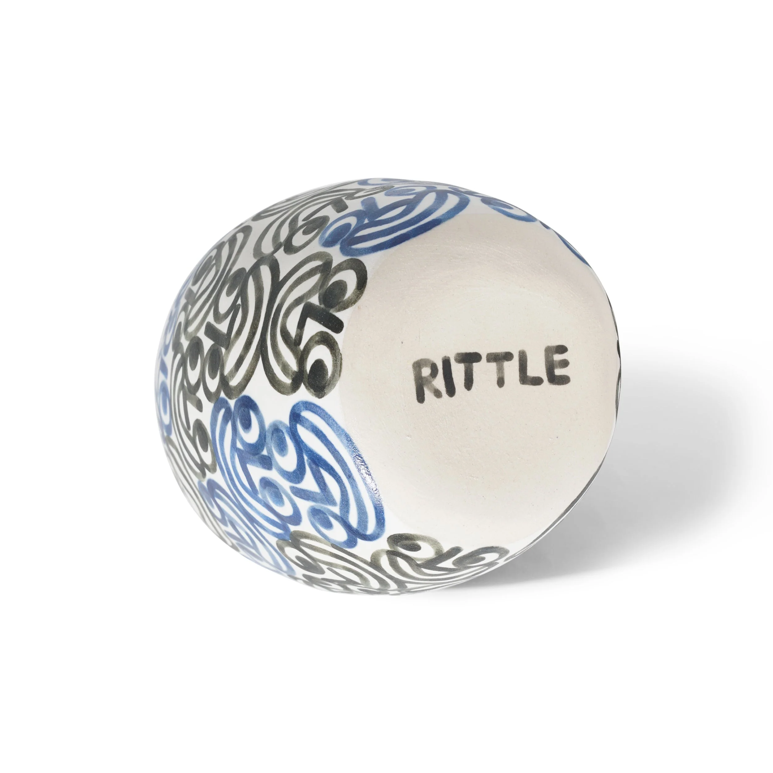 Large Smile Vase, Blue / Black - Image 3