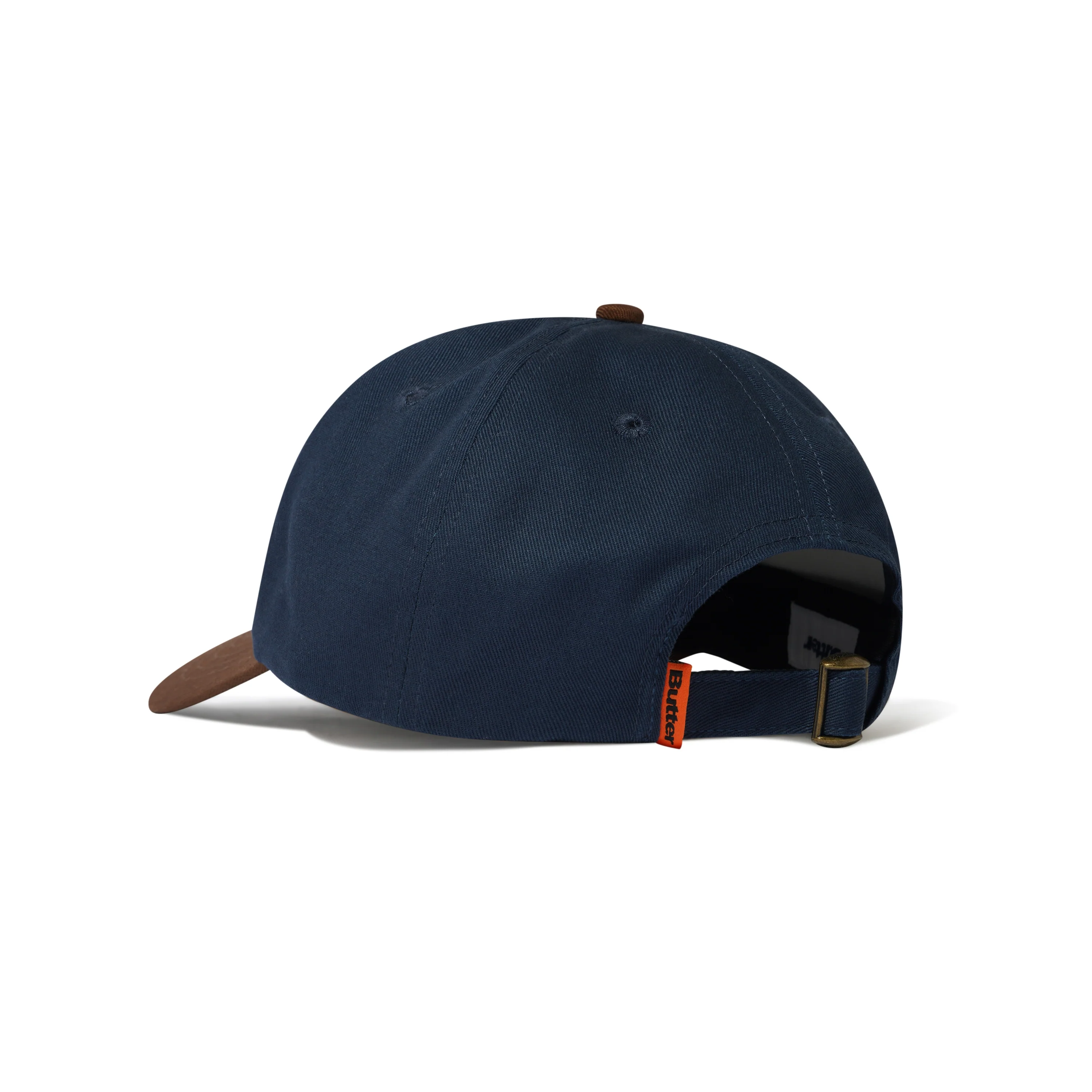 Snail 6 Panel Cap, Navy / Walnut - Image 2