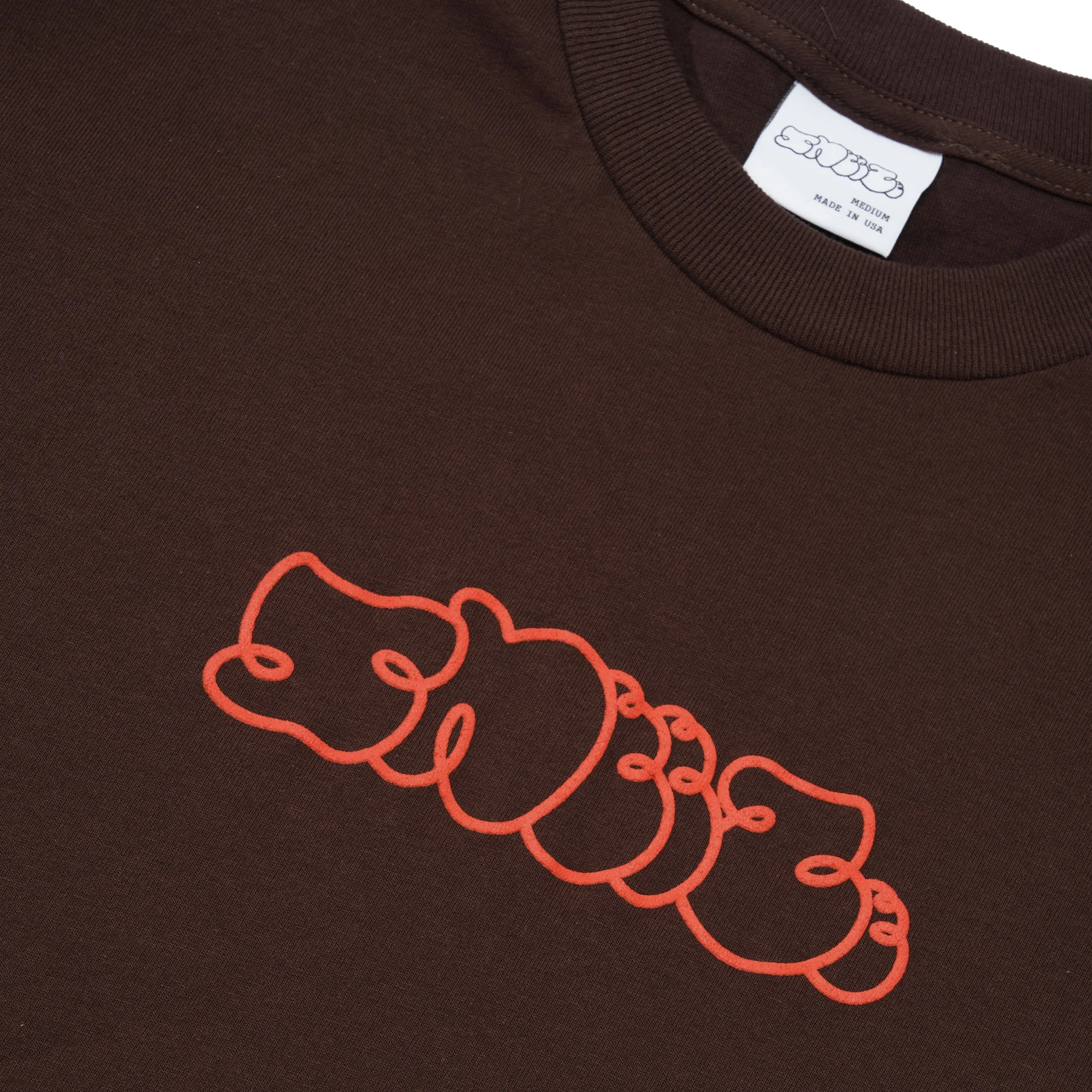 Sneeze Logo Tee, Chocolate - Image 2