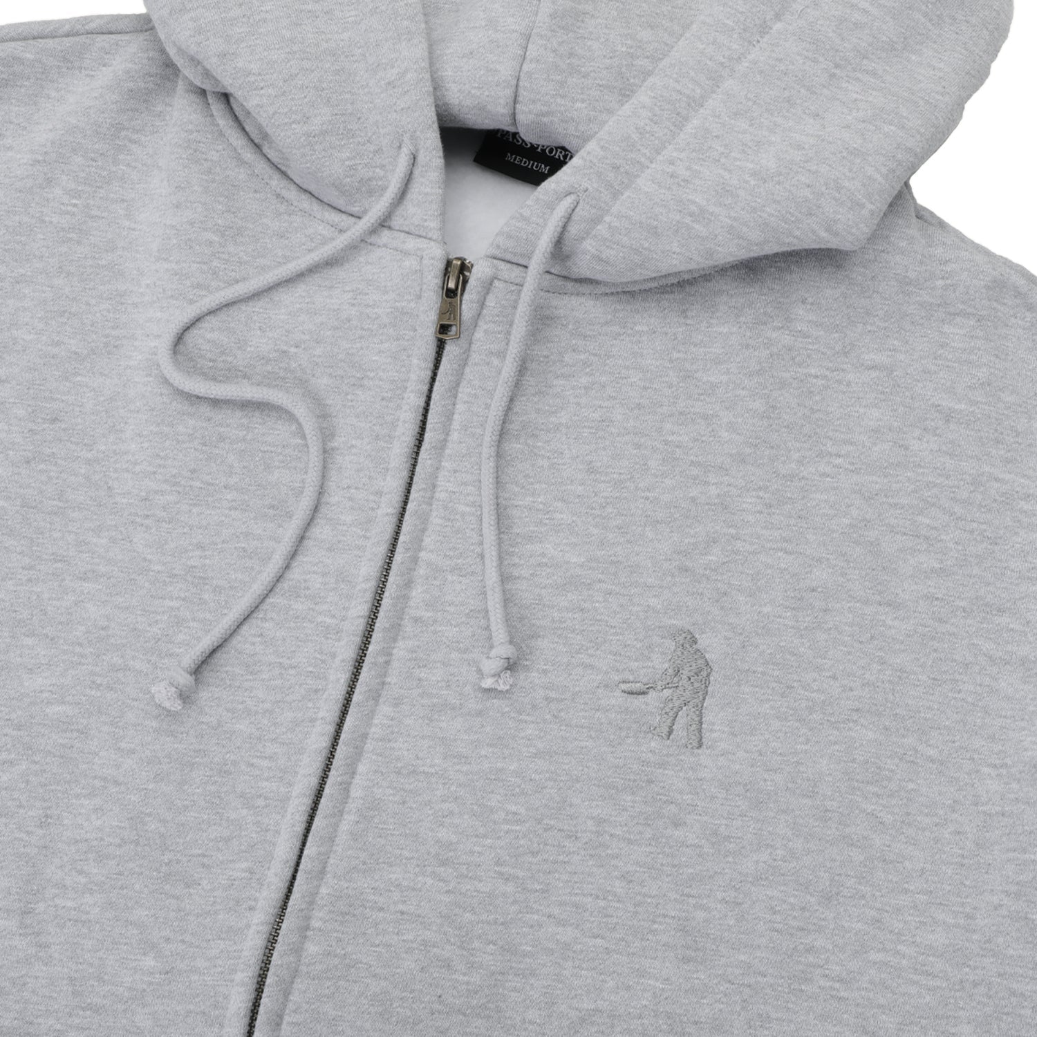 Solid Workers Zip-Thru Hood, Ash - Image 2