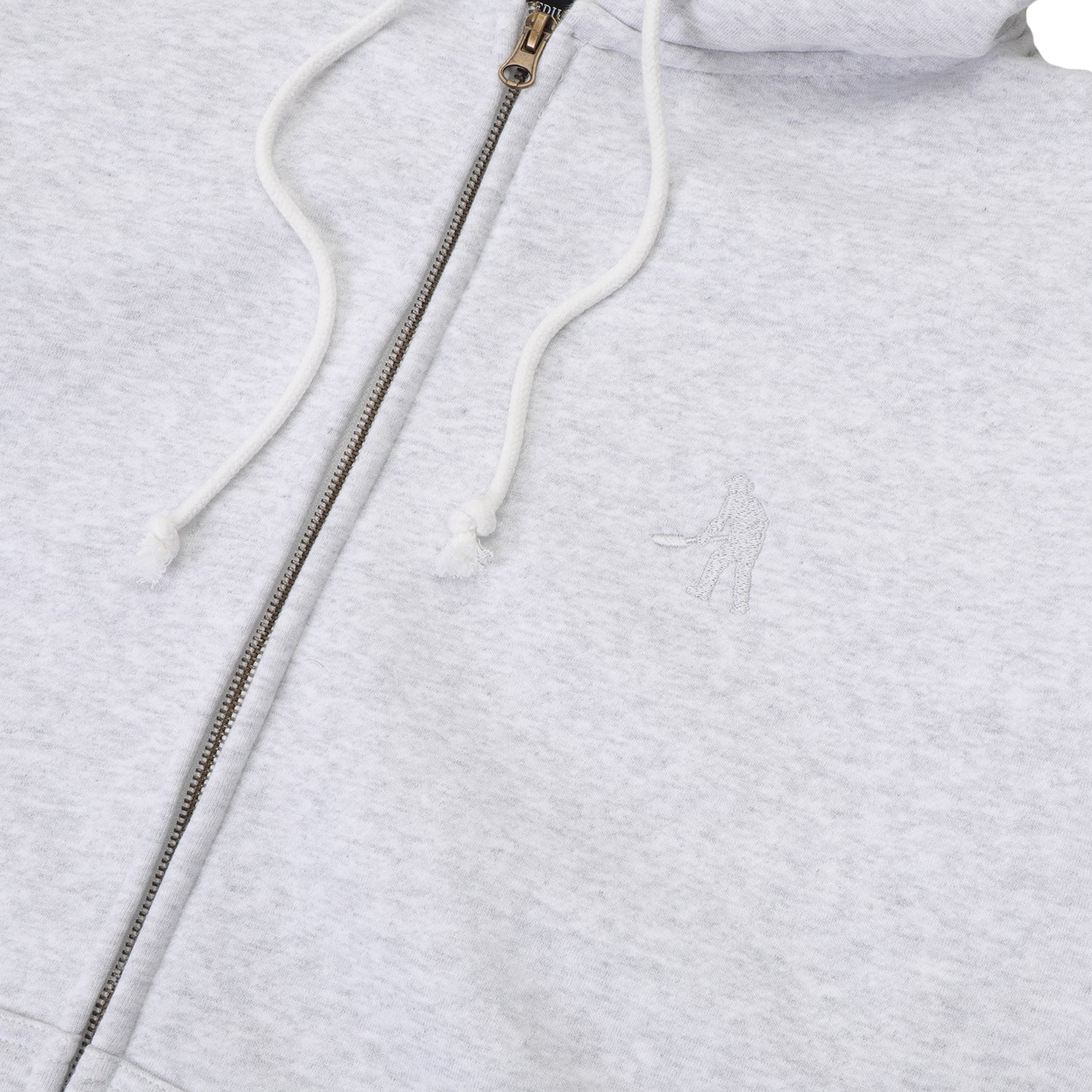 Solid Workers Zip-Thru Pullover Hood, Ice Marle - Image 2