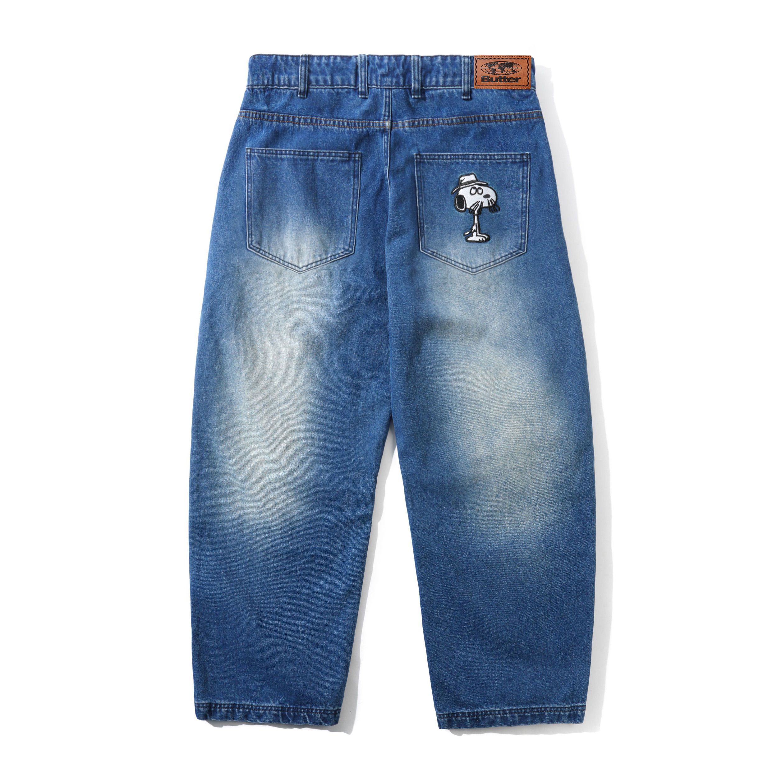 Spike Denim Jeans, Distressed Indigo - Image 2