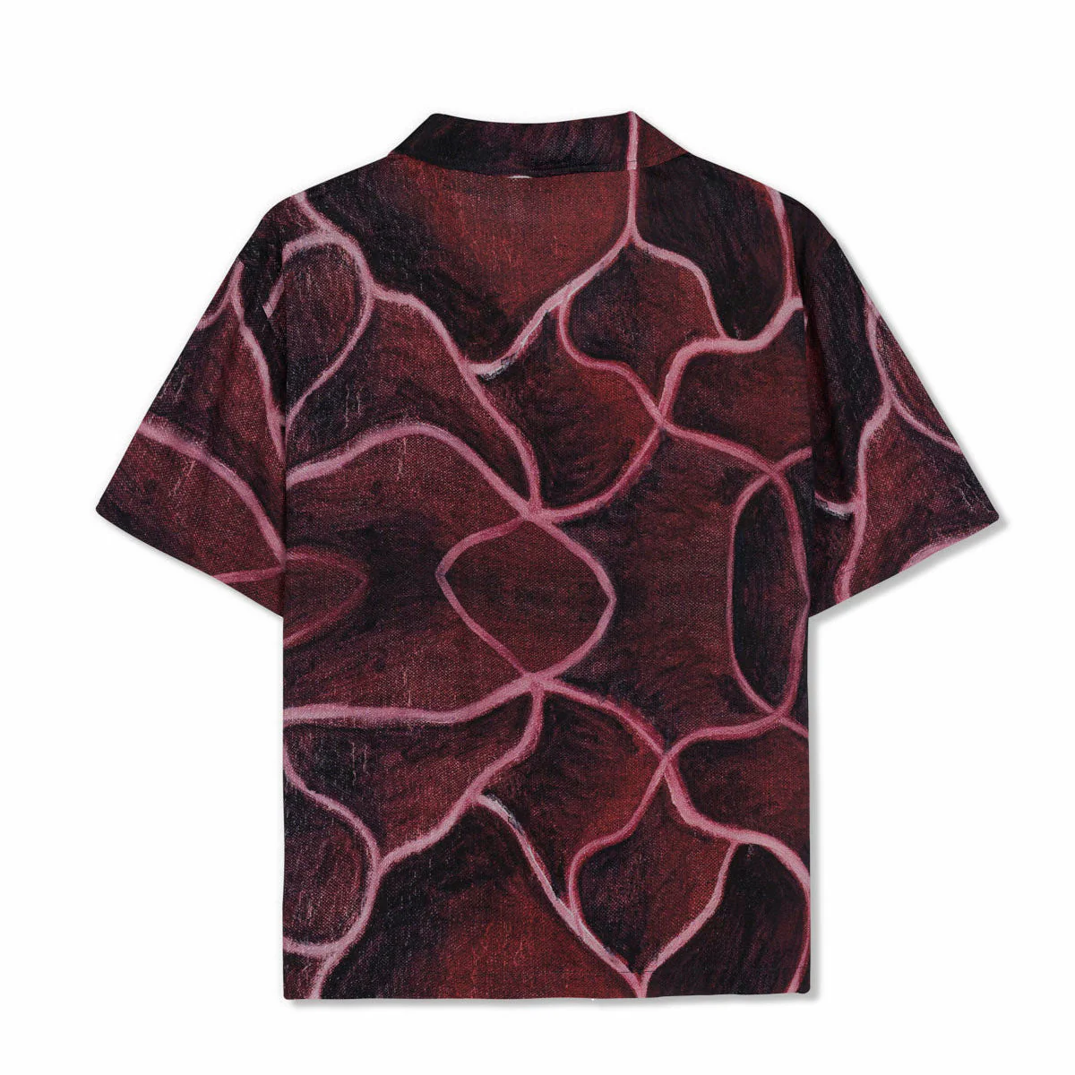 Spiral Orb Short Sleeve Shirt, Burgundy - Image 2