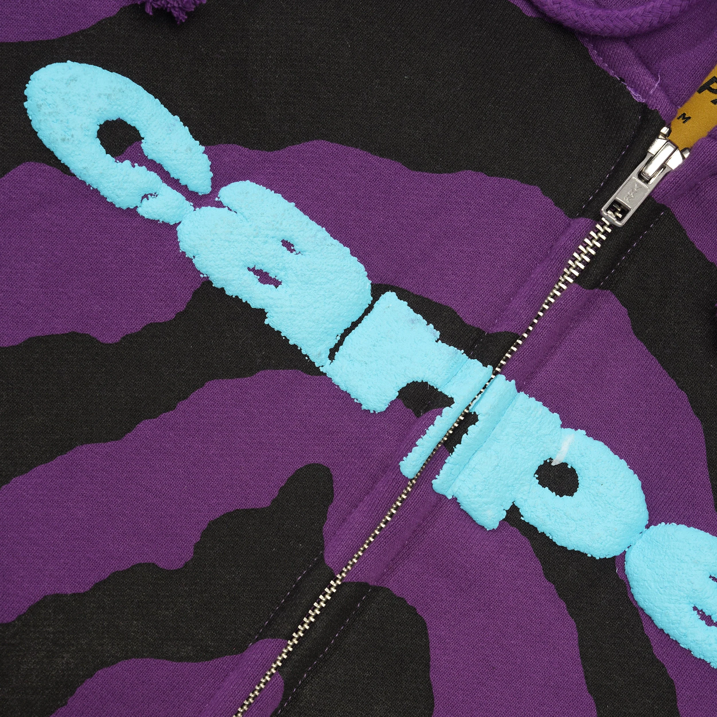 Spiral Zip Up Hood, Purple - Image 2