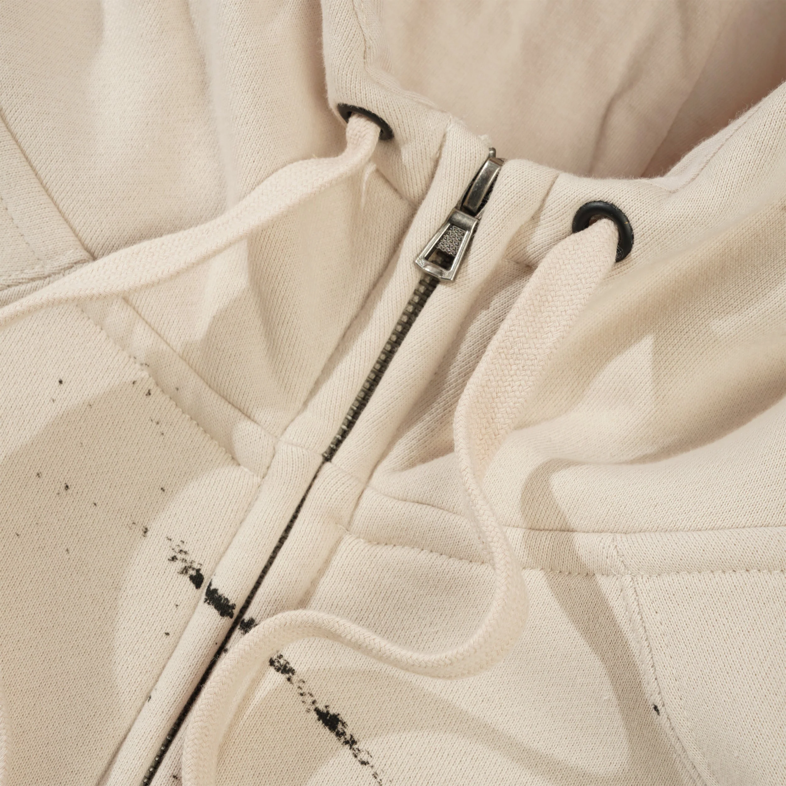Spyder Zip Up Tech Hood, Bone / Black - Image 4