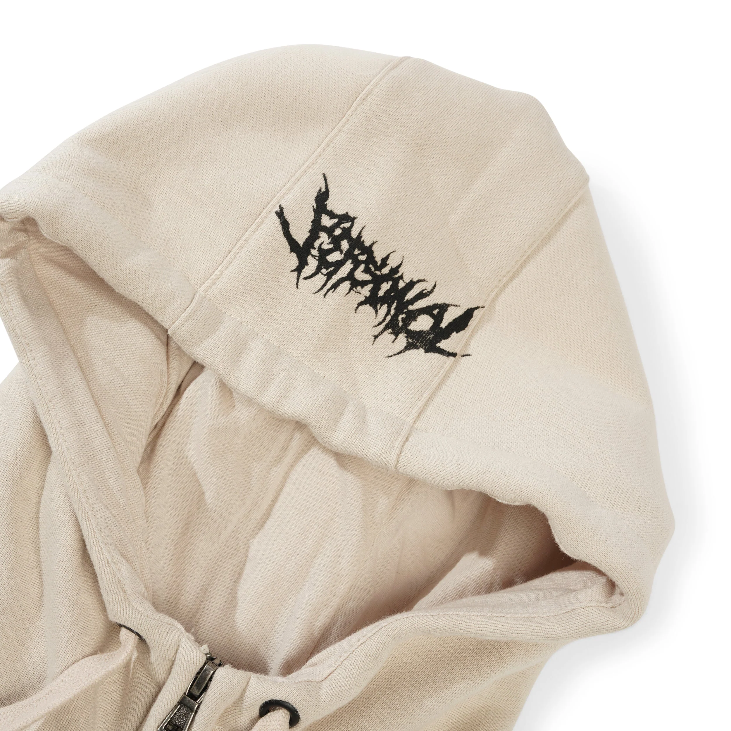 Spyder Zip Up Tech Hood, Bone / Black - Image 5