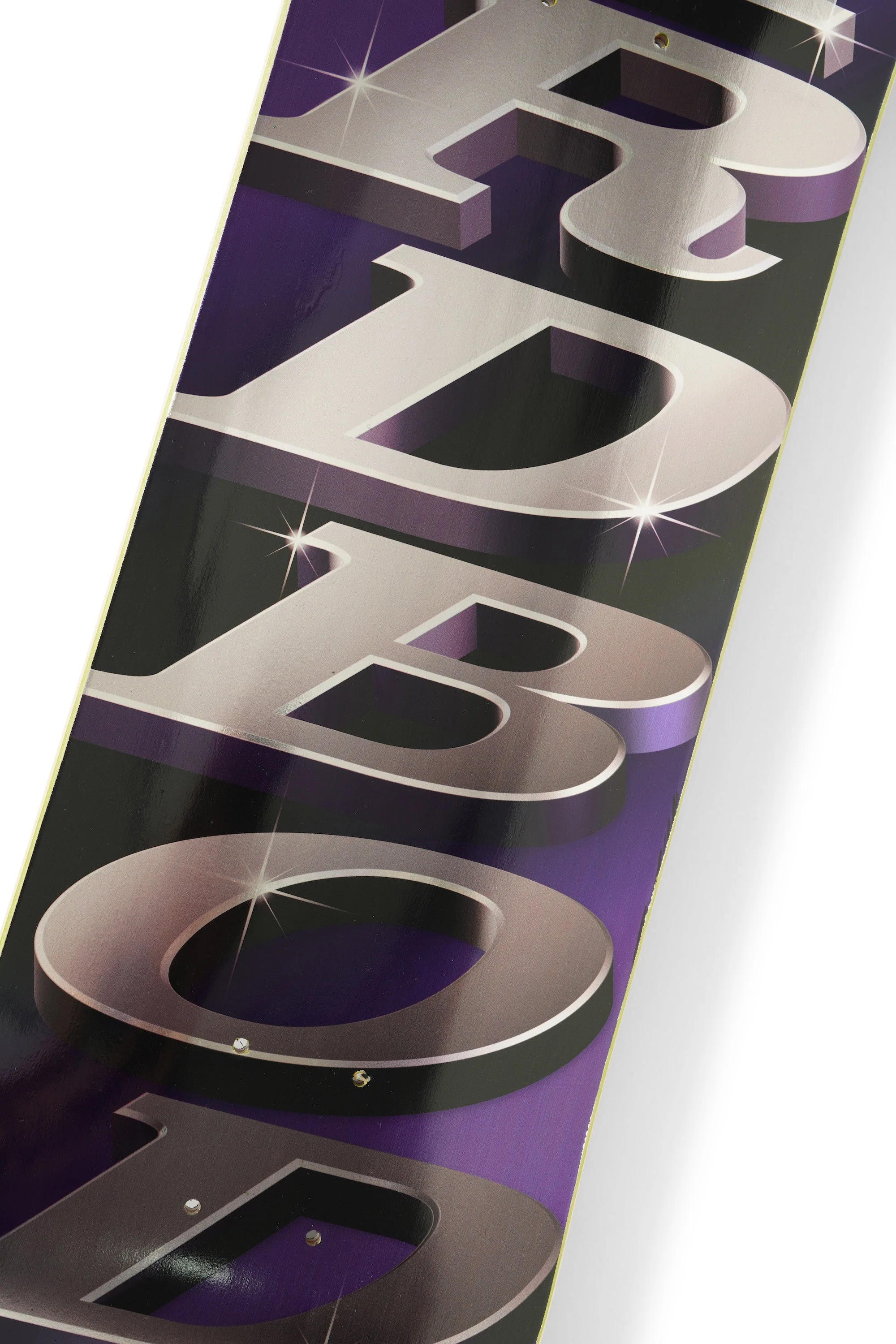 Stacked logo Deck, Purple Foil - Image 2