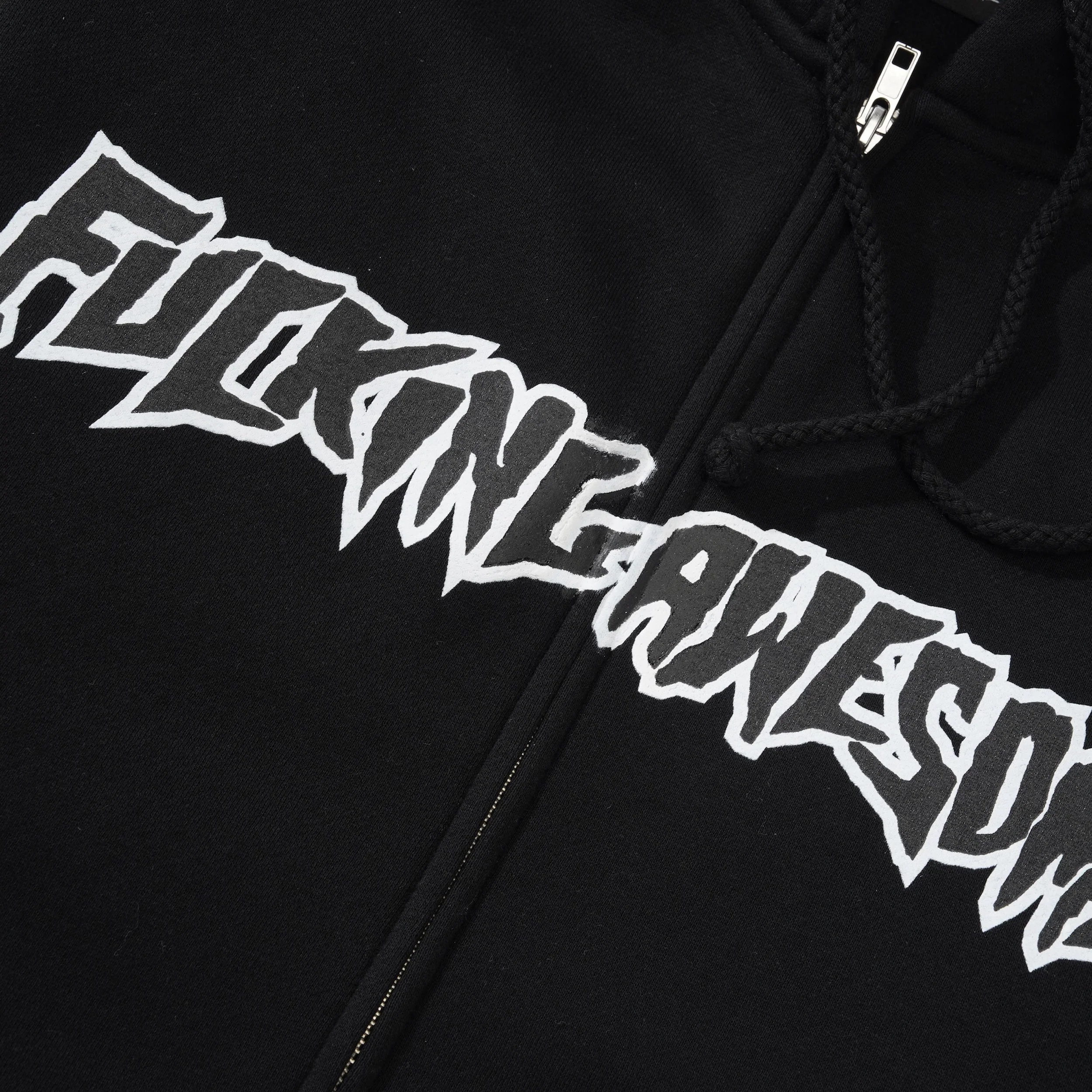 Stamp Logo Zip Hood, Black - Image 2