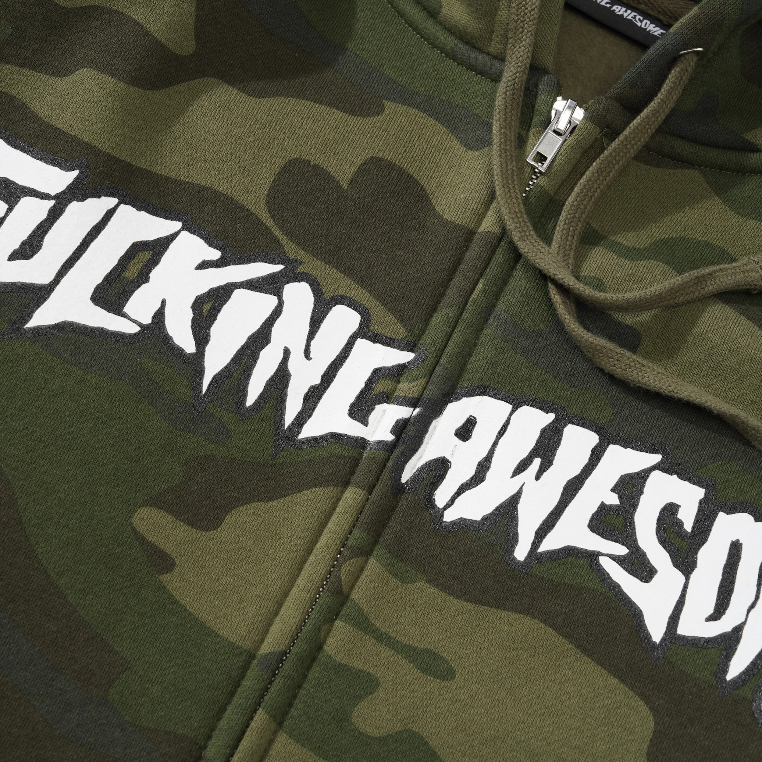 Stamp Logo Zip Hood, Camo - Image 2