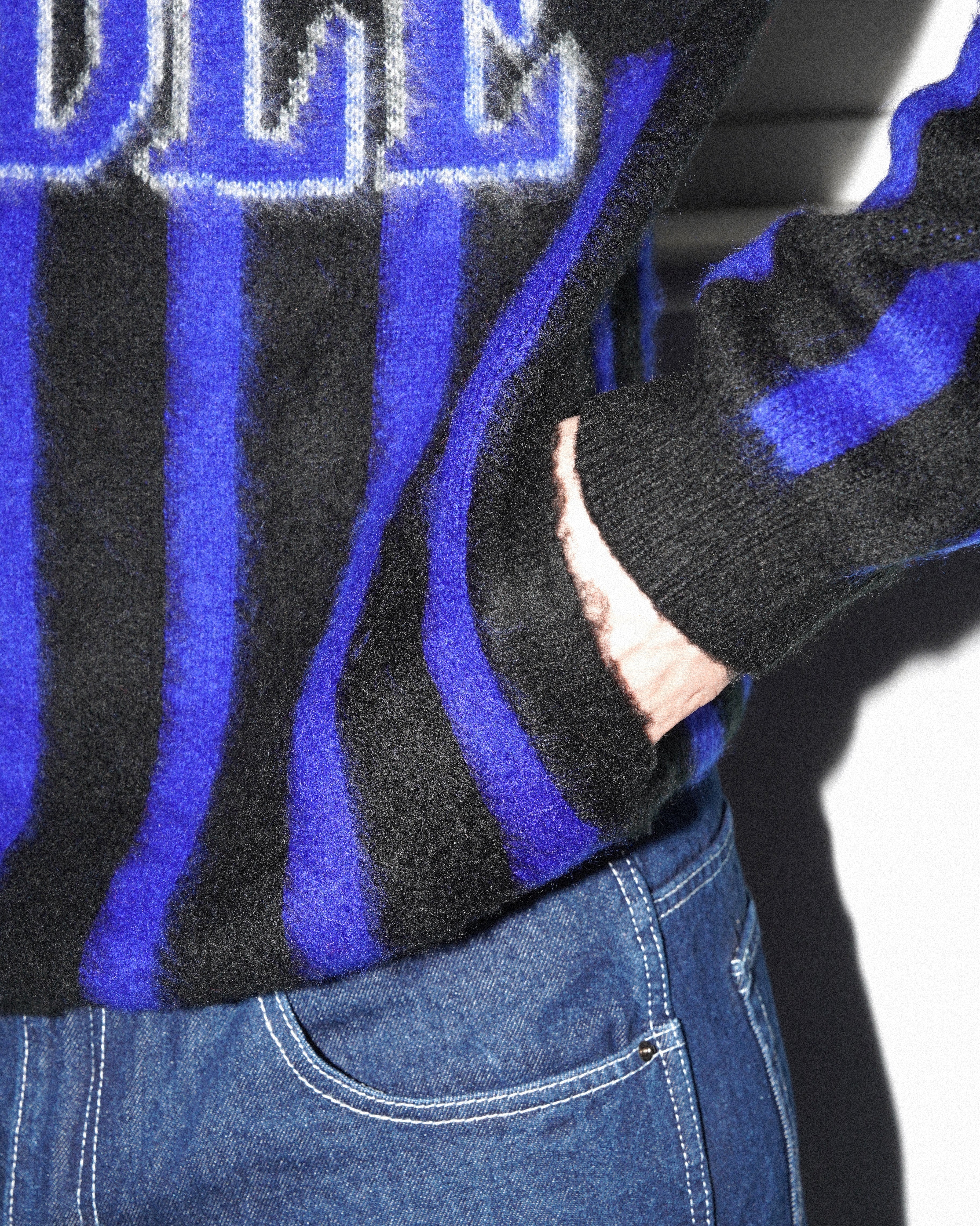 Star Above Mohair Knit, Blue - Image 4