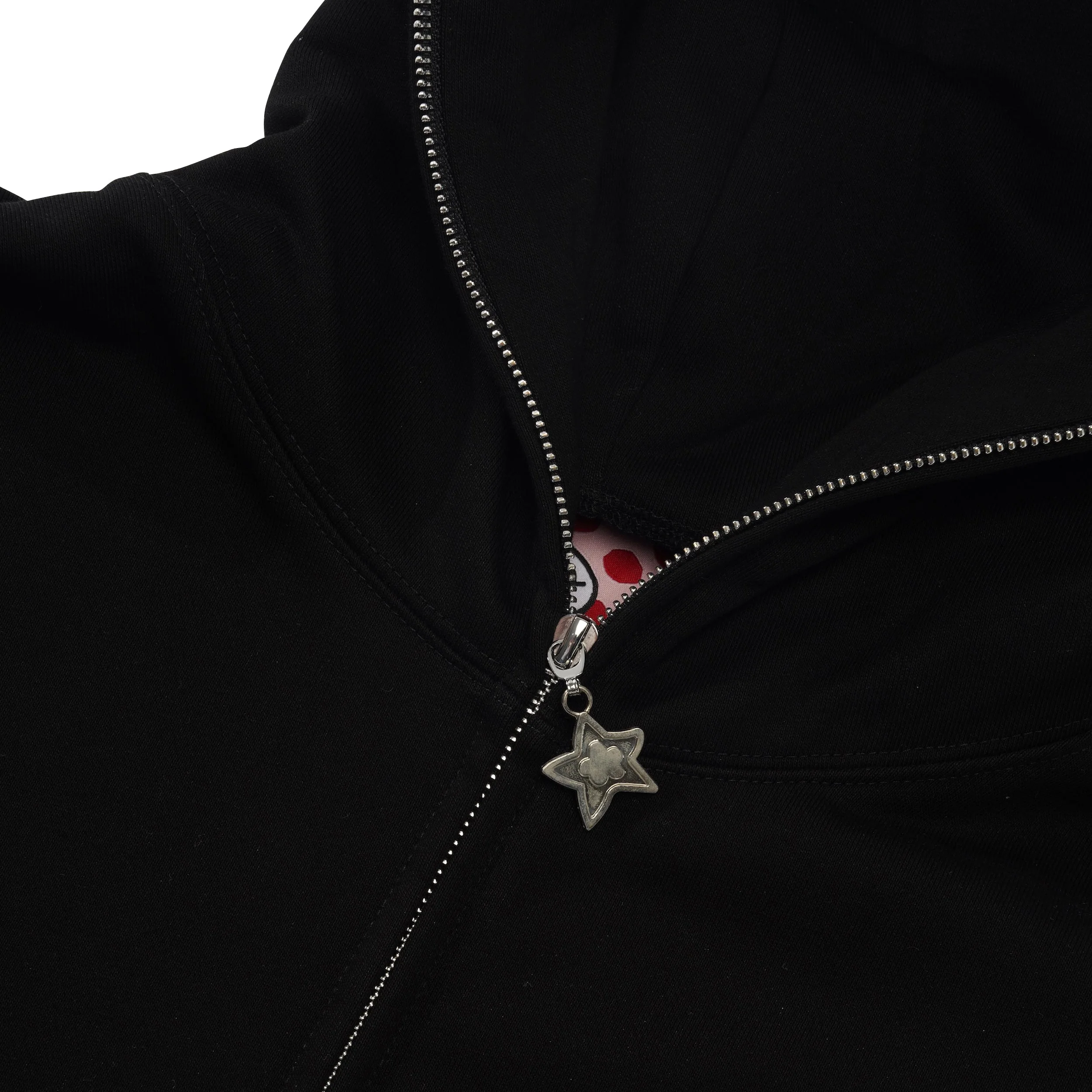 Star Full Zip Hood, Black - Image 2
