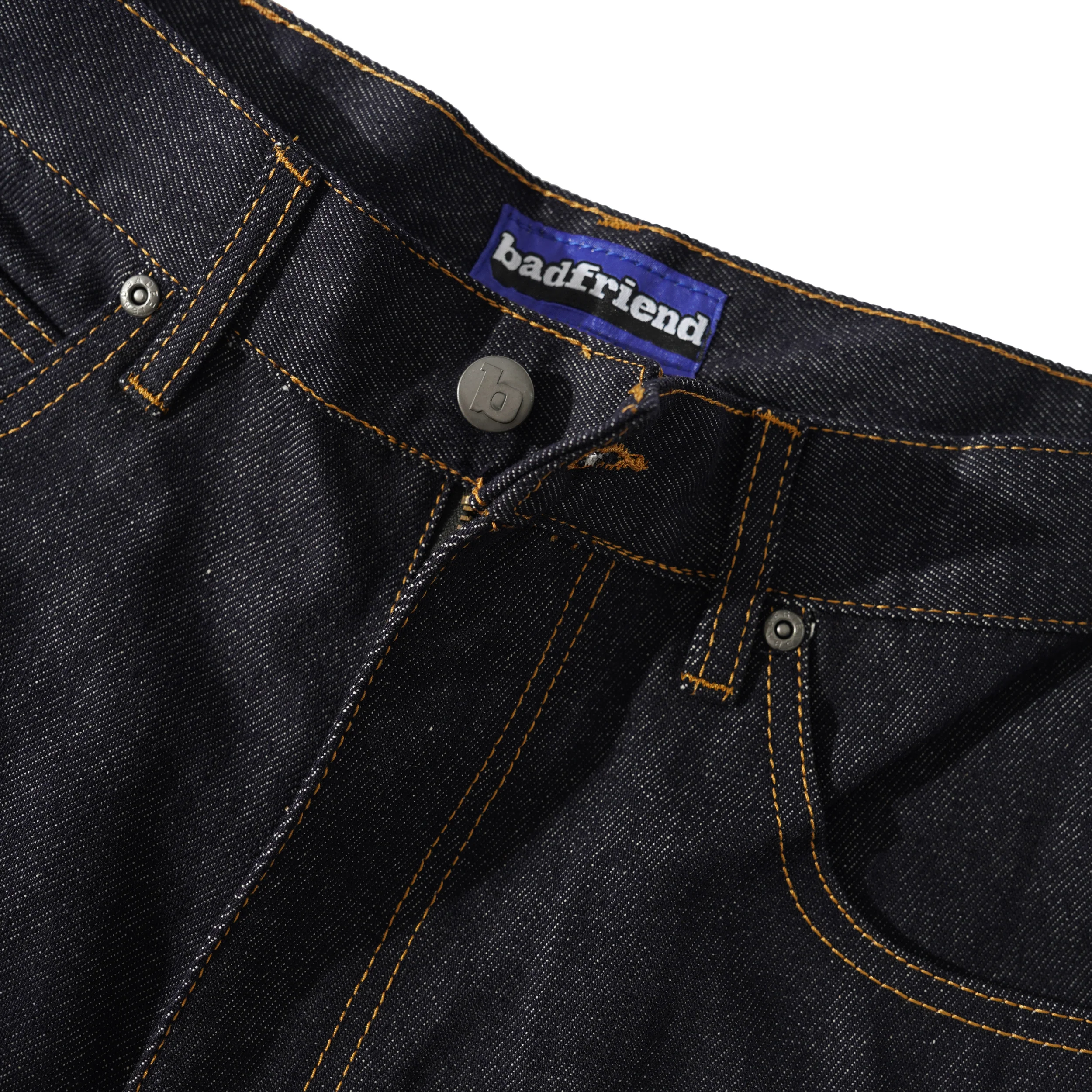 Star Pocket Raw Denim Jean, Raw Indigo - Image 4