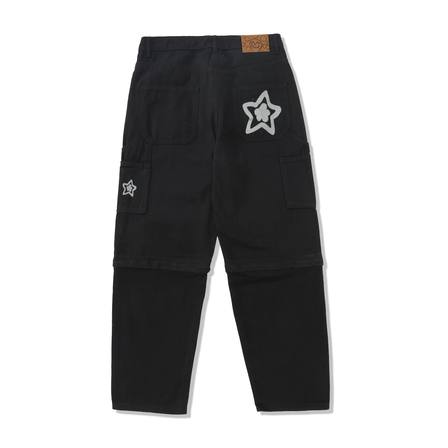 Star Zip Off Jeans, Black - Image 3