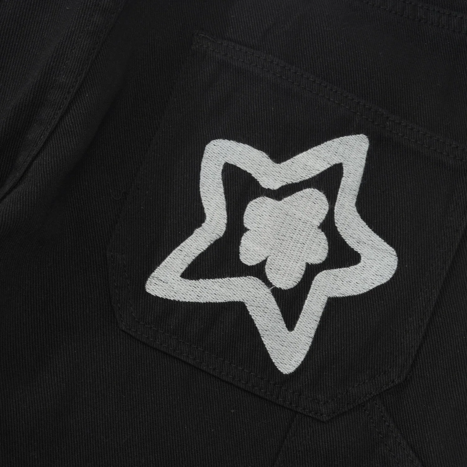Star Zip Off Jeans, Black - Image 4
