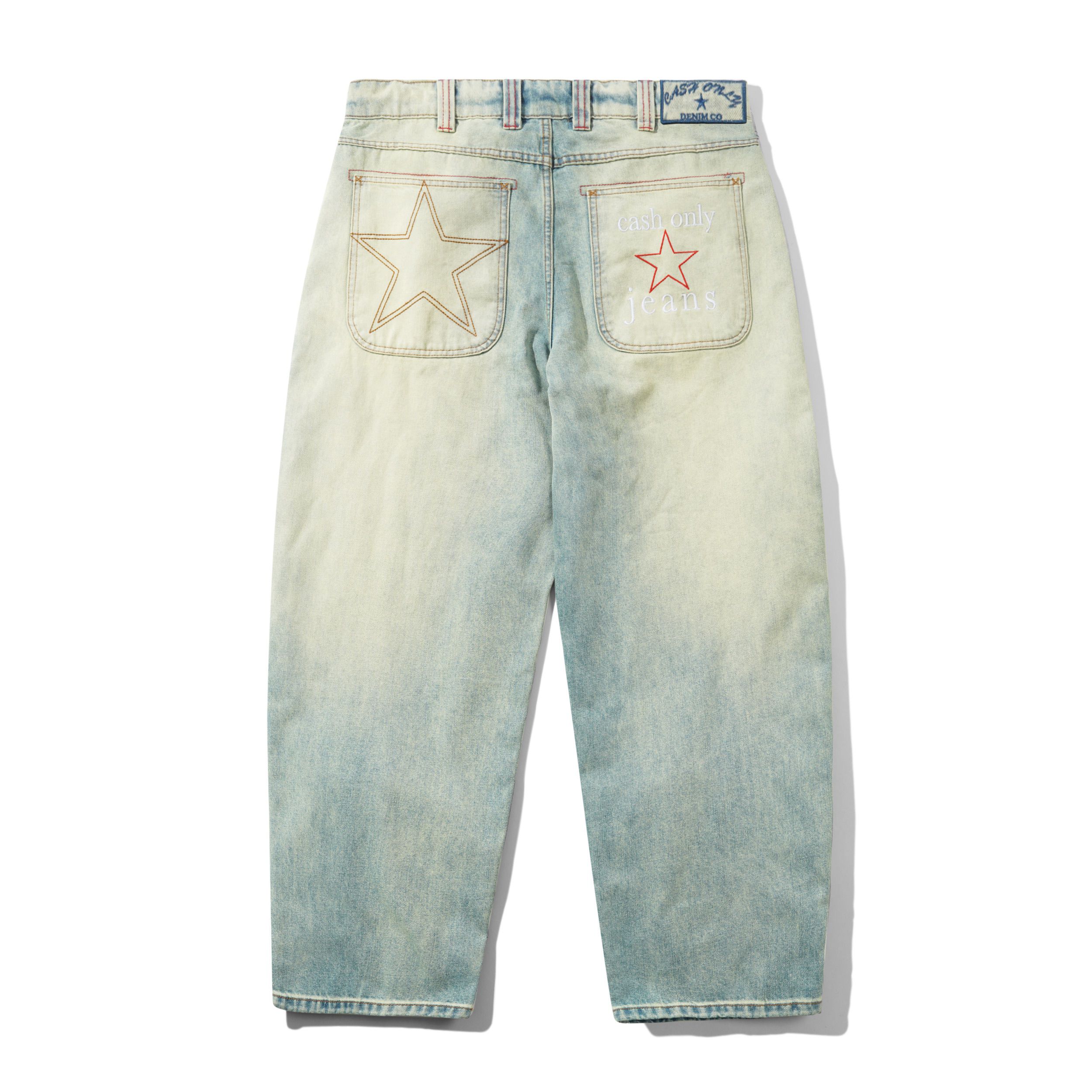 Stars Denim Jeans, Sun Fade Wash - Image 2