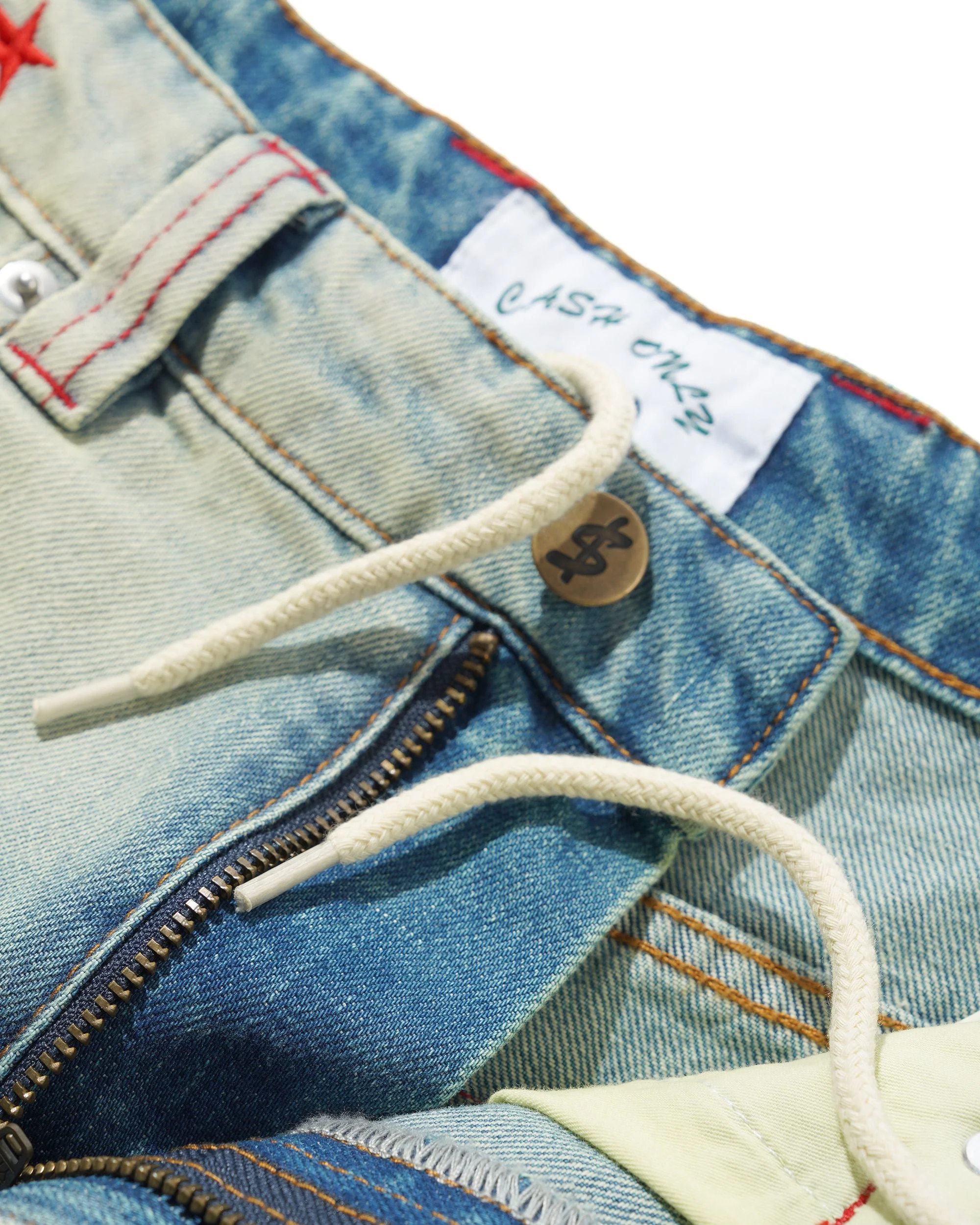 Stars Denim Jeans, Sun Fade Wash - Image 5