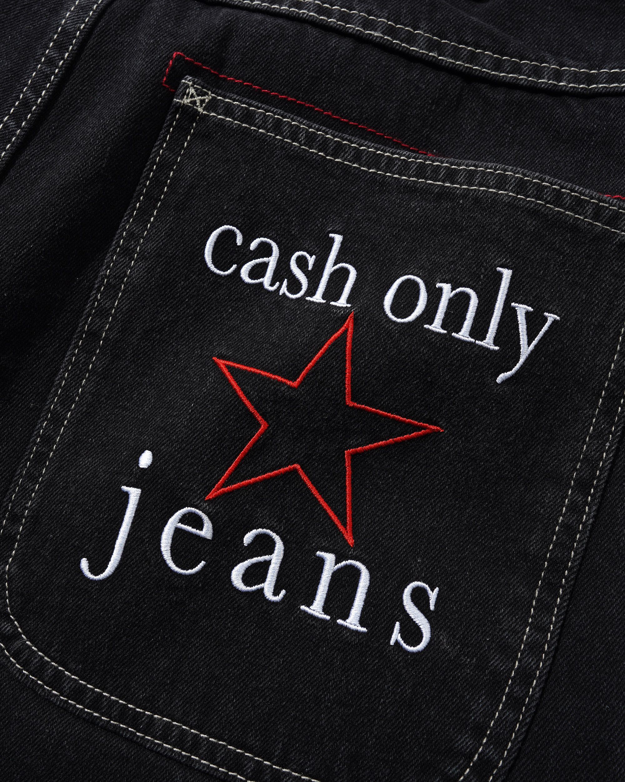 Stars Denim Jeans, Washed Black - Image 3