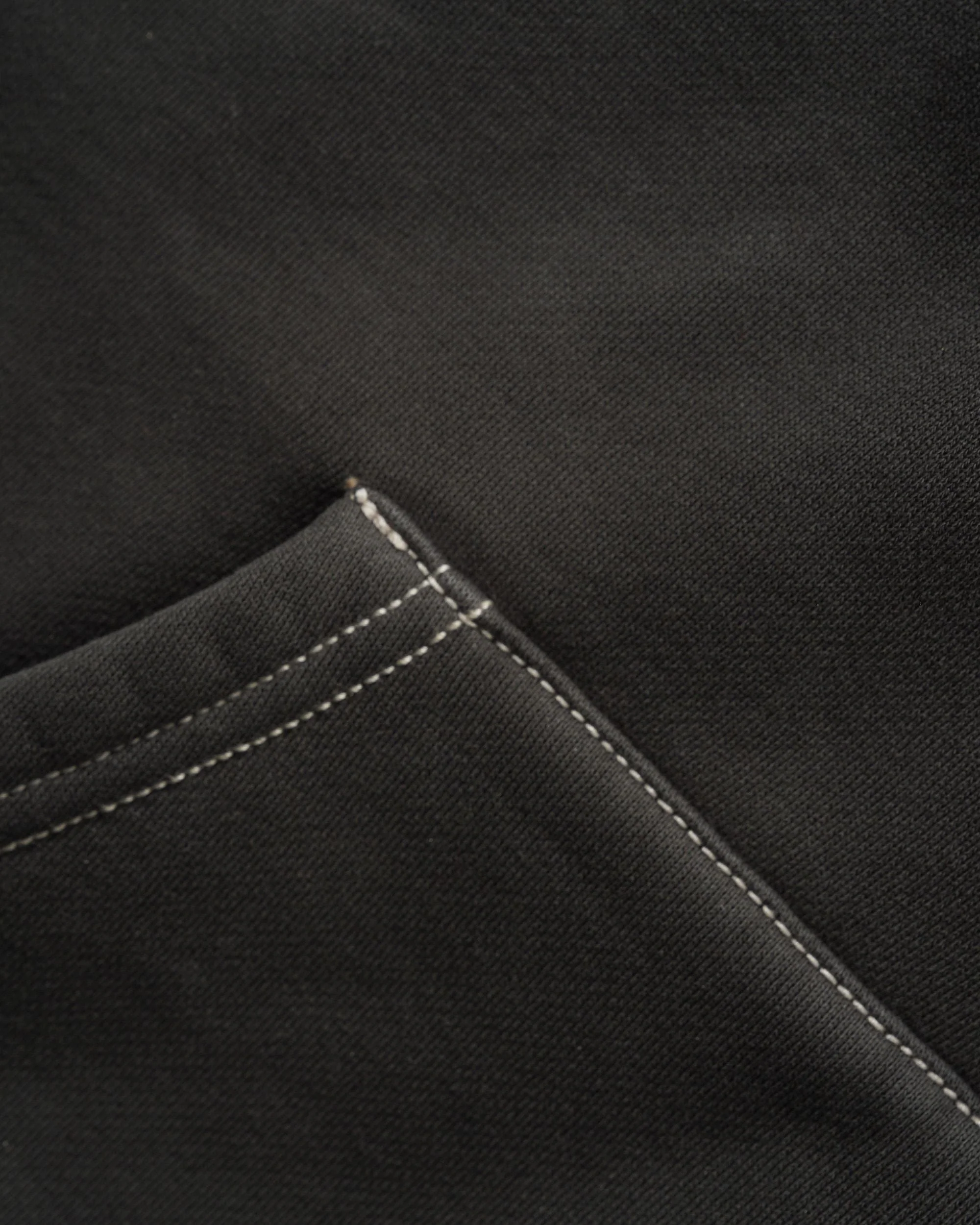 Stencil Pigment Dye Pullover Hood, Washed Black - Image 3