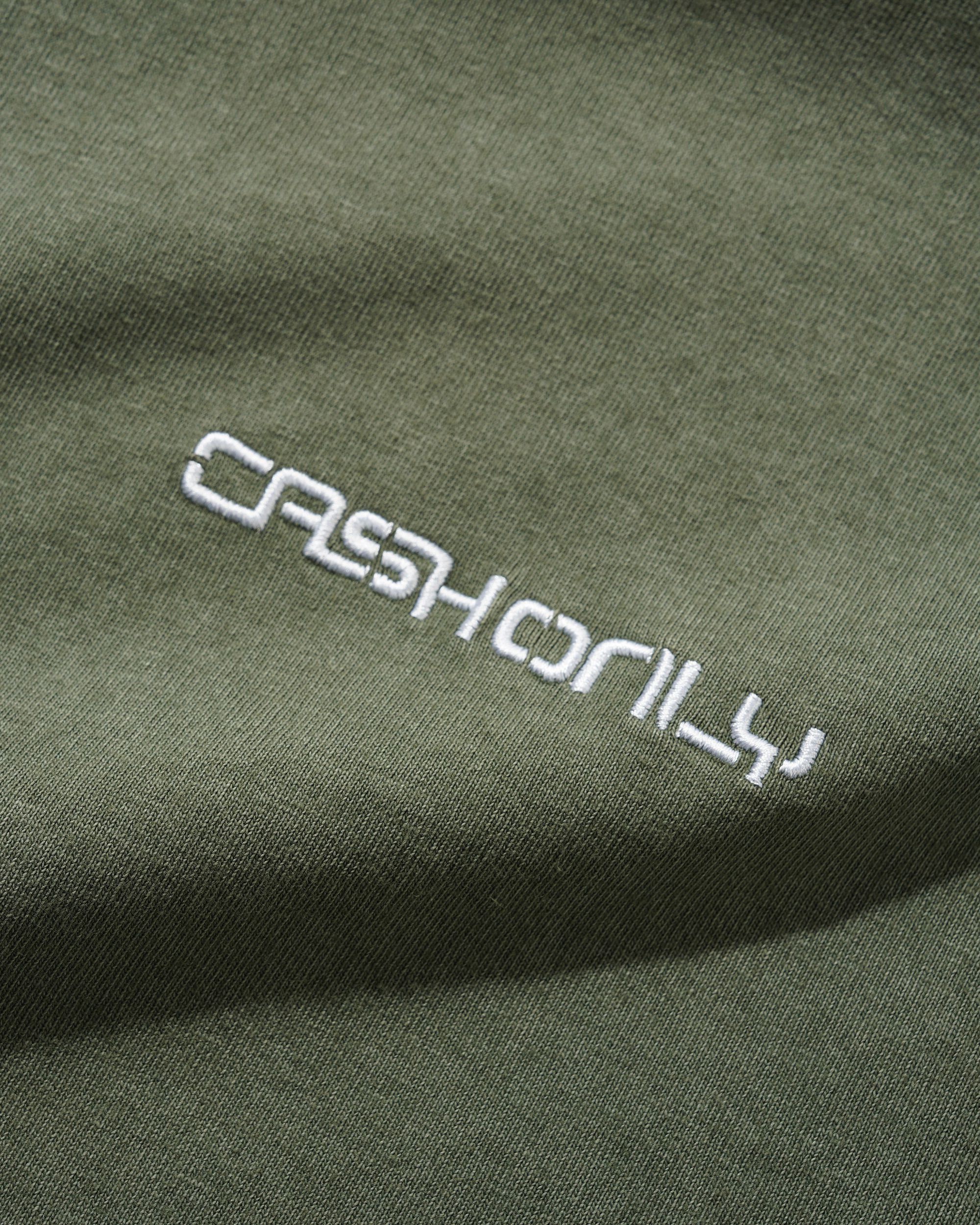 Stencil Pigment Dye Tee, Washed Army - Image 2