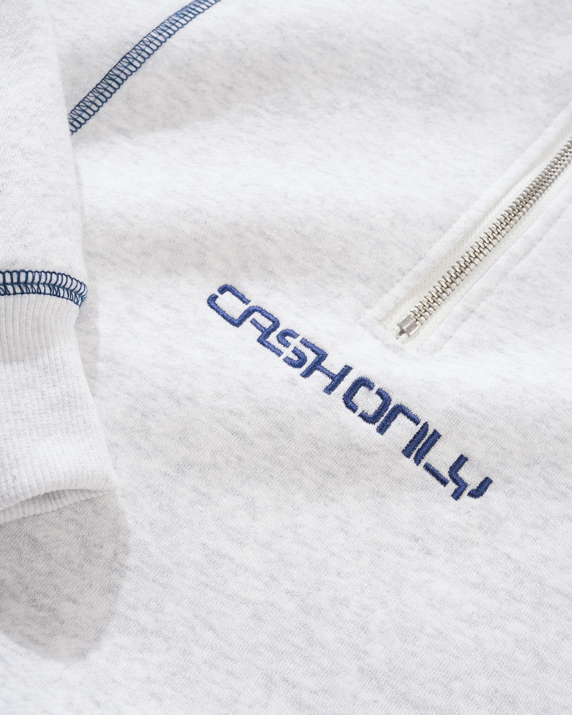 Stencil Quarter Zip, Ash - Image 2