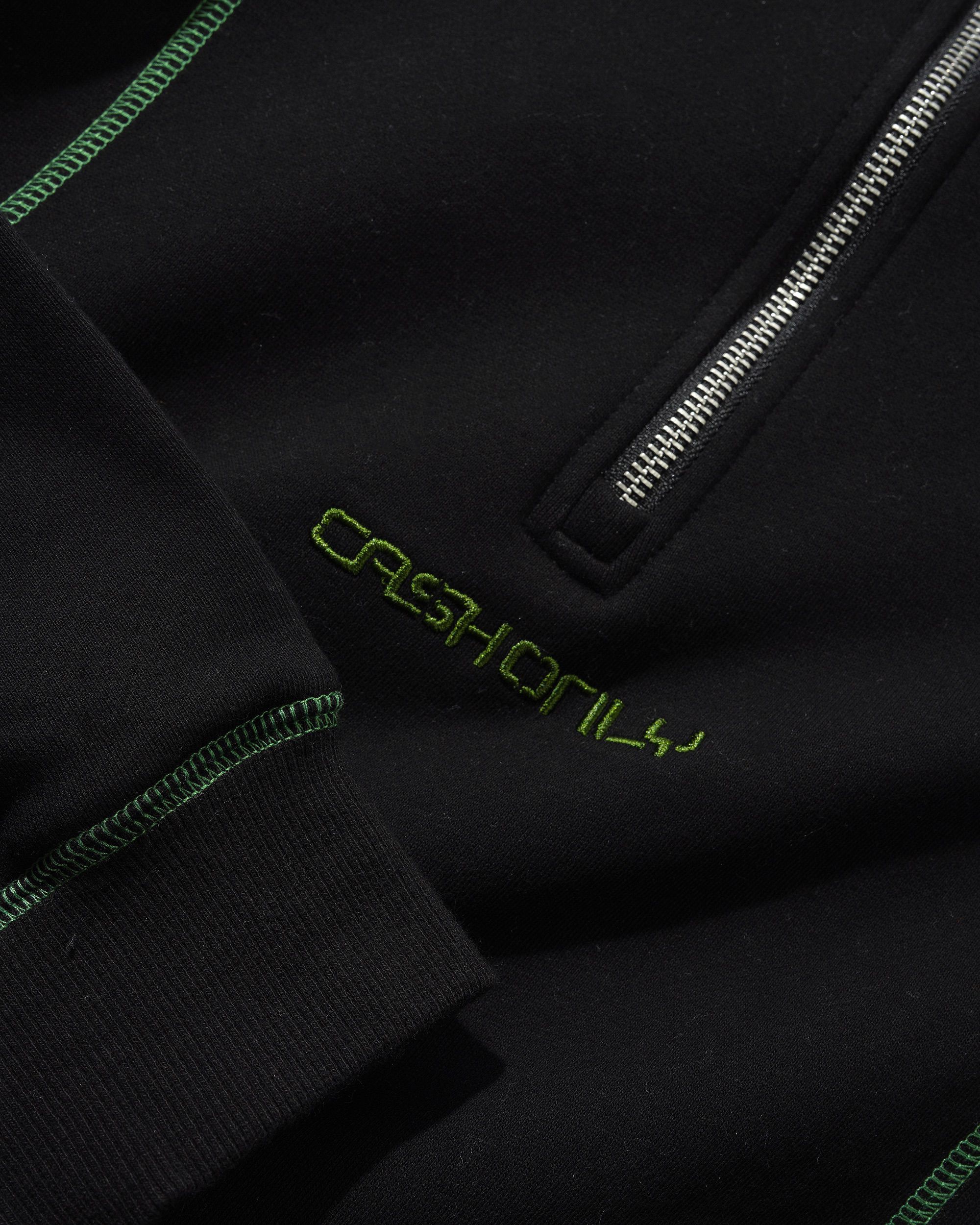 Stencil Quarter Zip, Black - Image 2