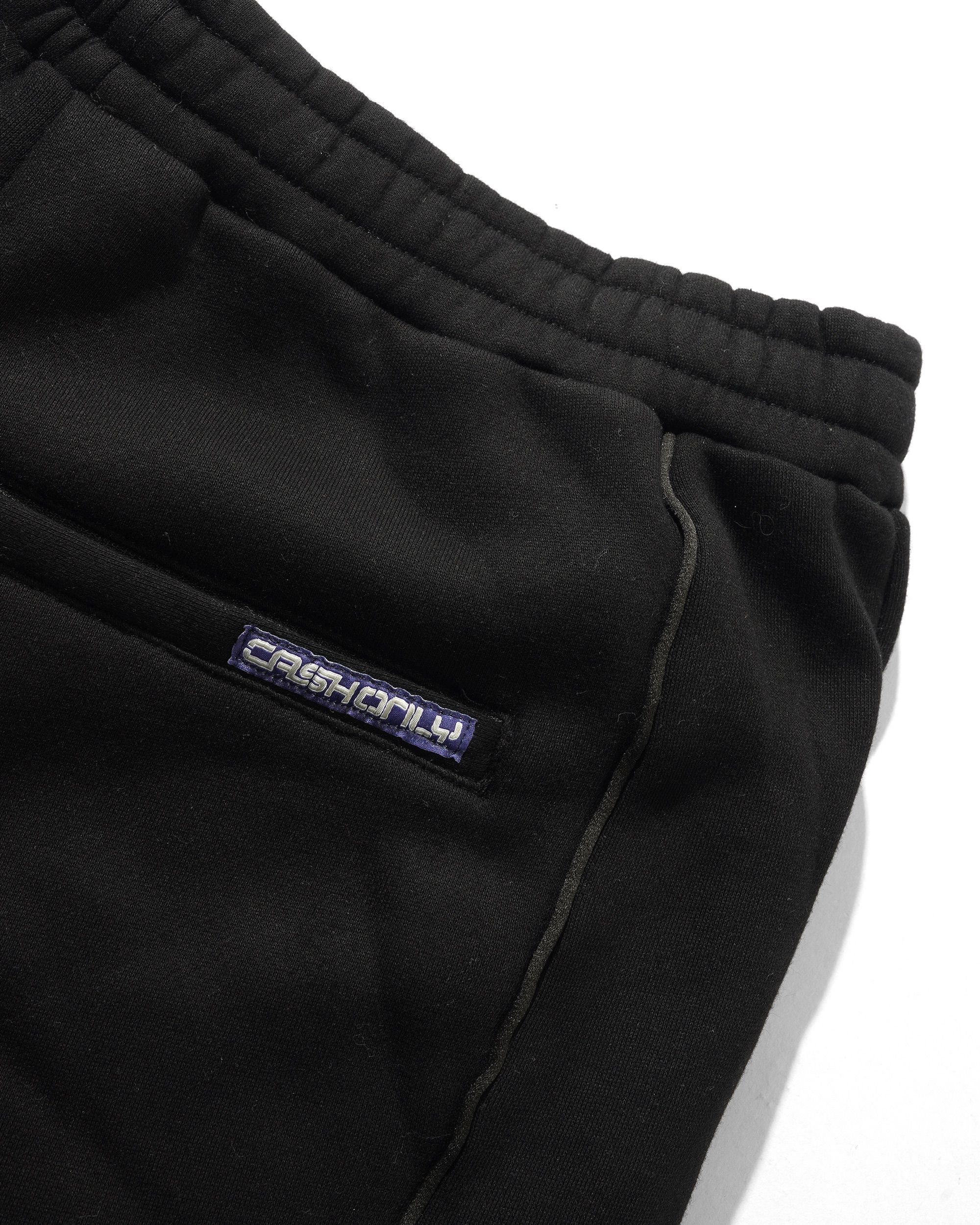 Stencil Track Pants, Black - Image 4