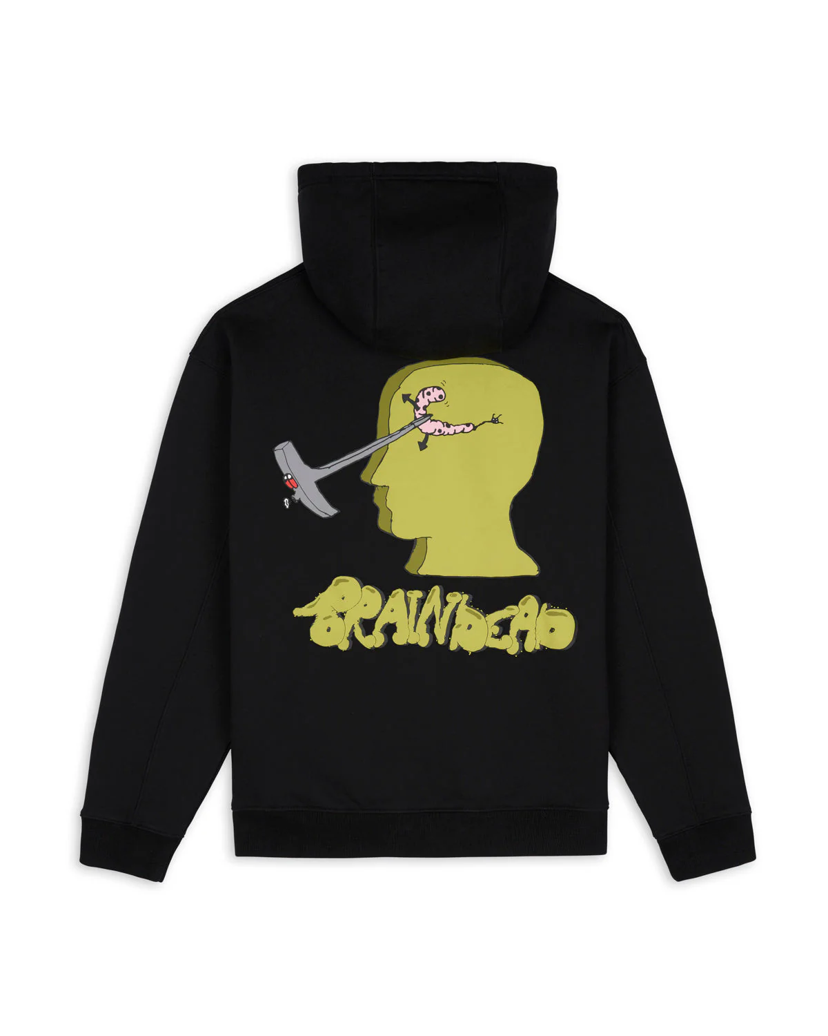 Stoned Head Zip Pullover, Black - Image 2