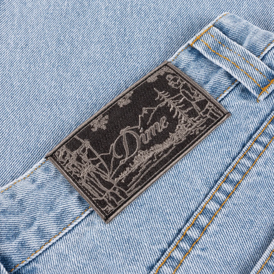 Straight Denim Jeans, Blue Washed - Image 4