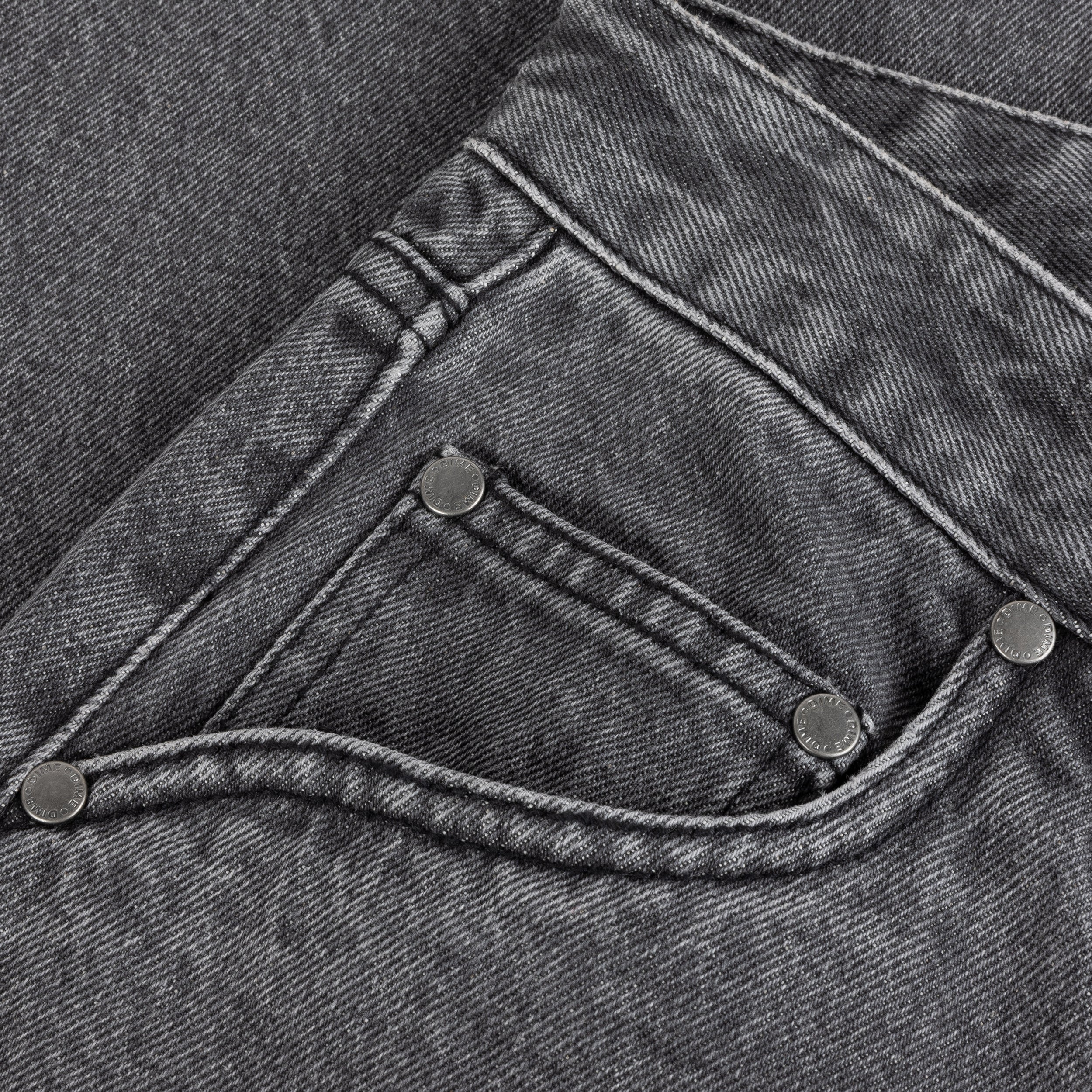 Straight Denim Jeans, Faded Black - Image 4