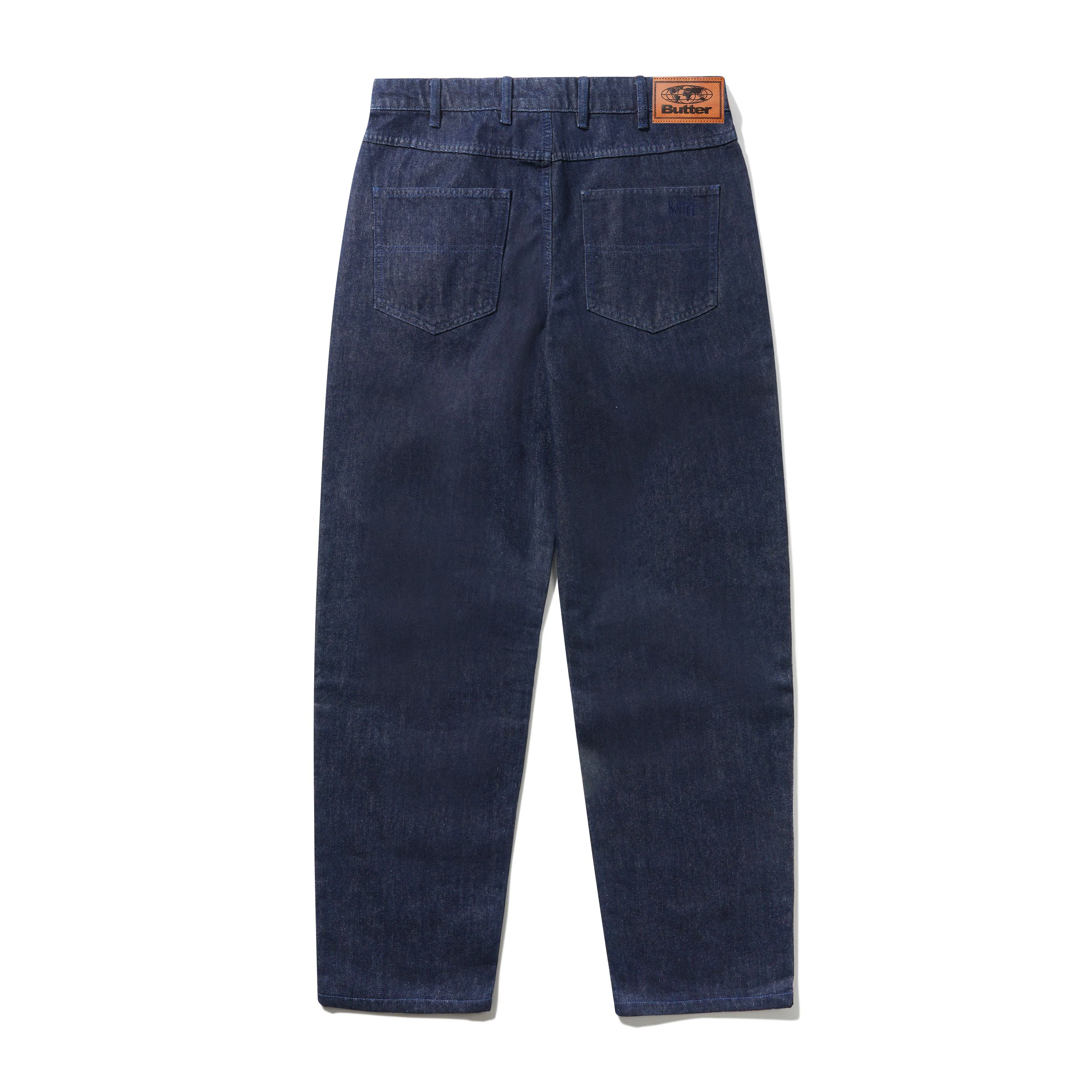Straight Leg Denim Jeans, Dark Indigo - Image 2