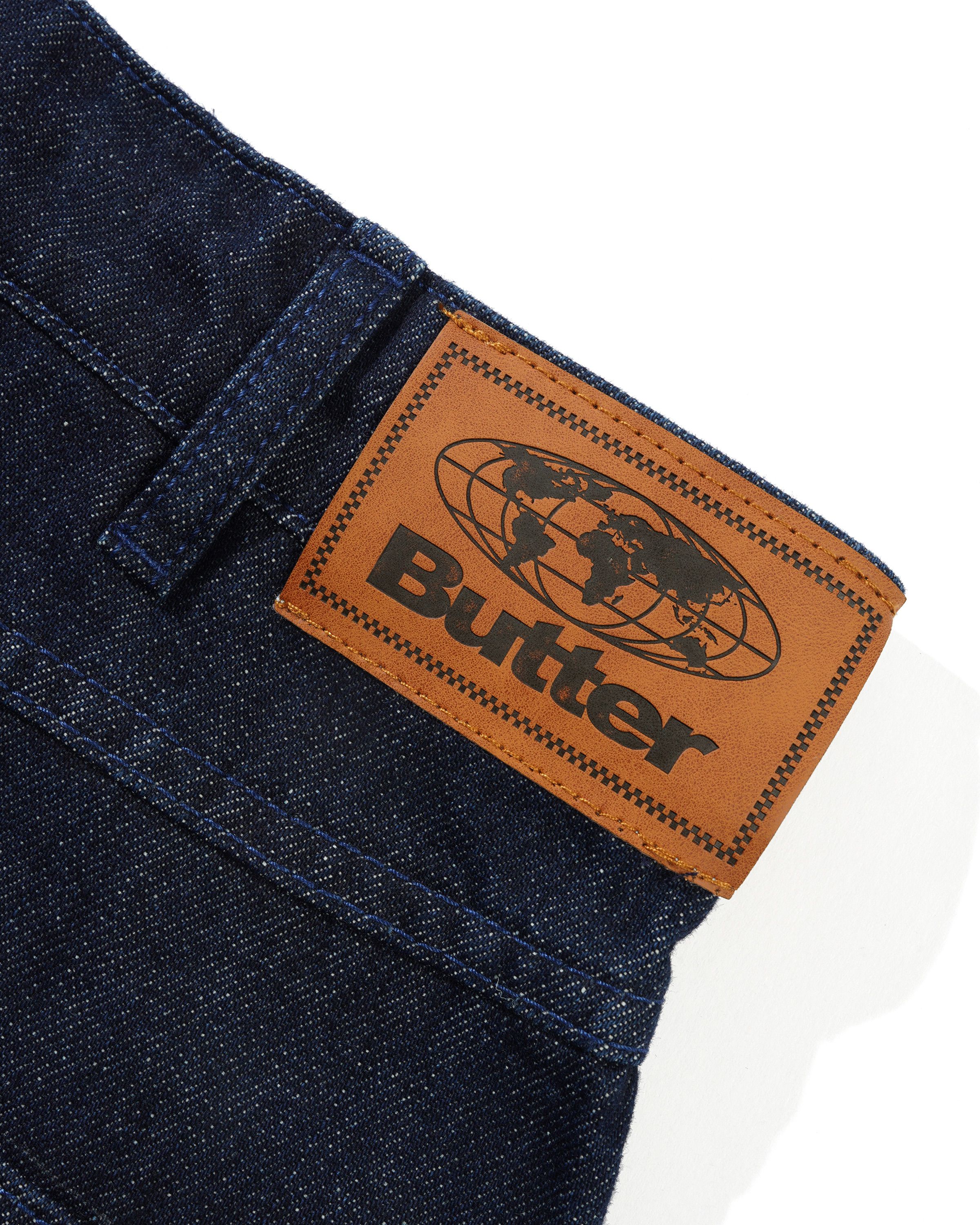 Straight Leg Denim Jeans, Dark Indigo - Image 3