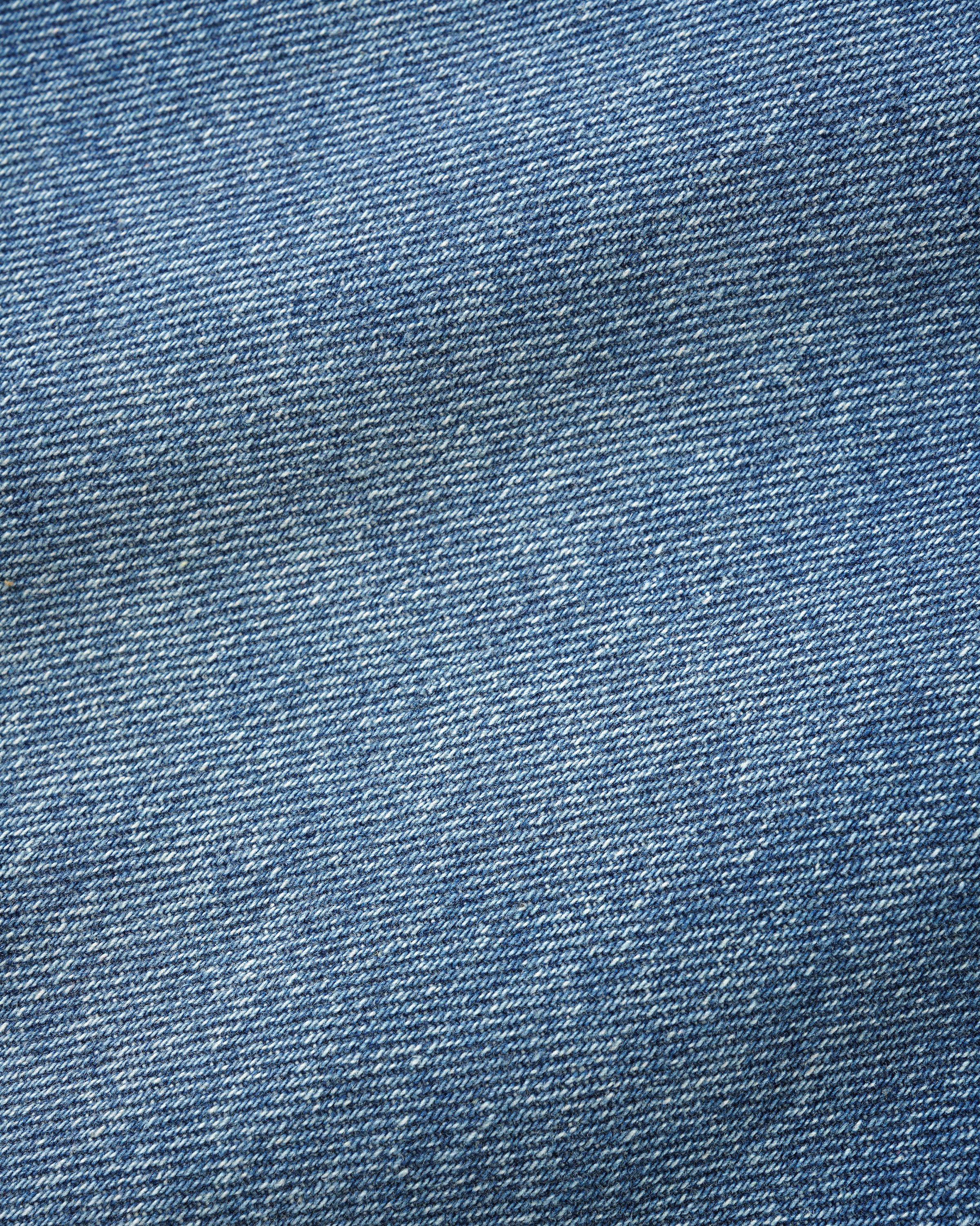 Straight Leg Denim Jeans, Distressed Indigo - Image 4